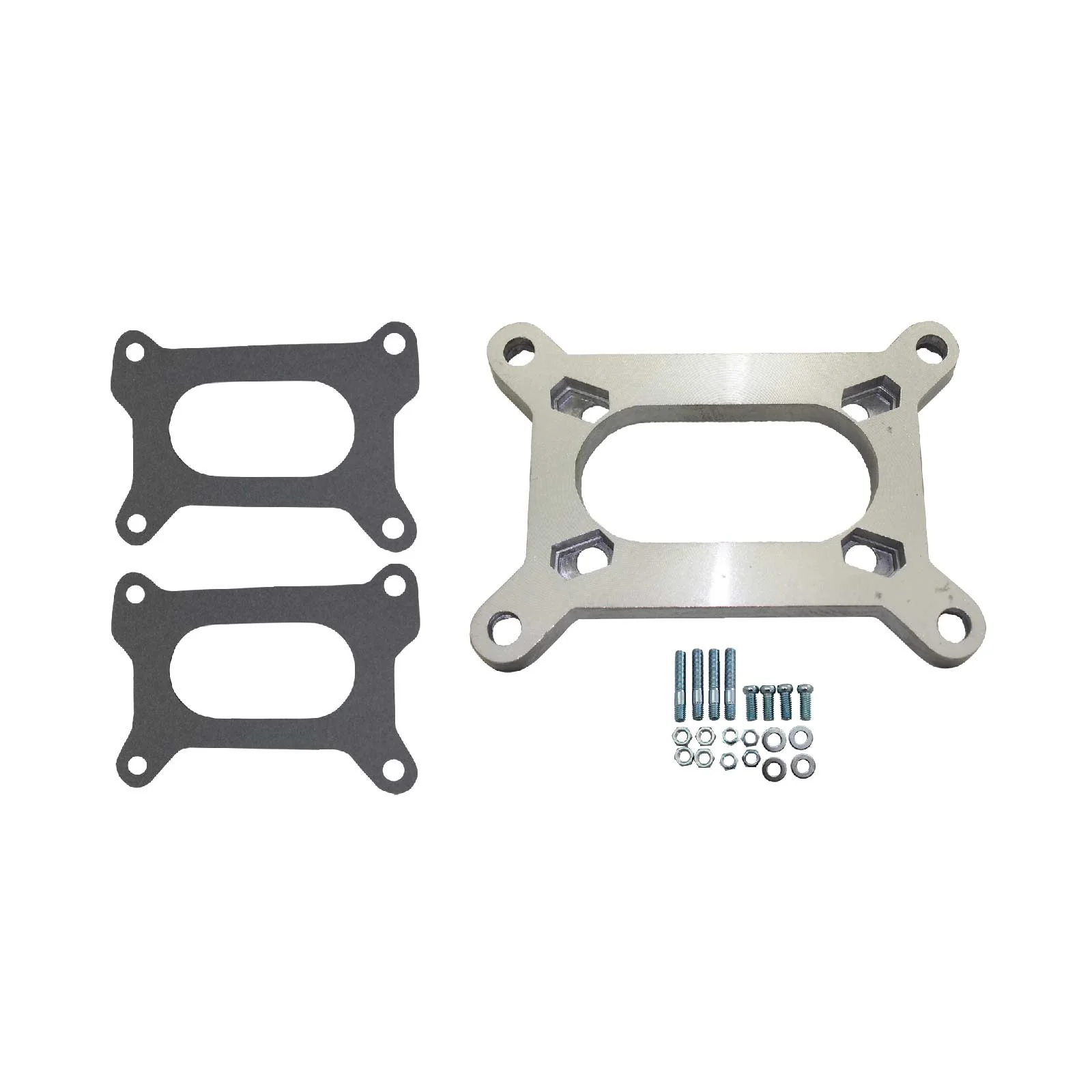 1/2" Aluminum Holley & Rochester 2BBL Adapter w/ Gaskets & Hardware