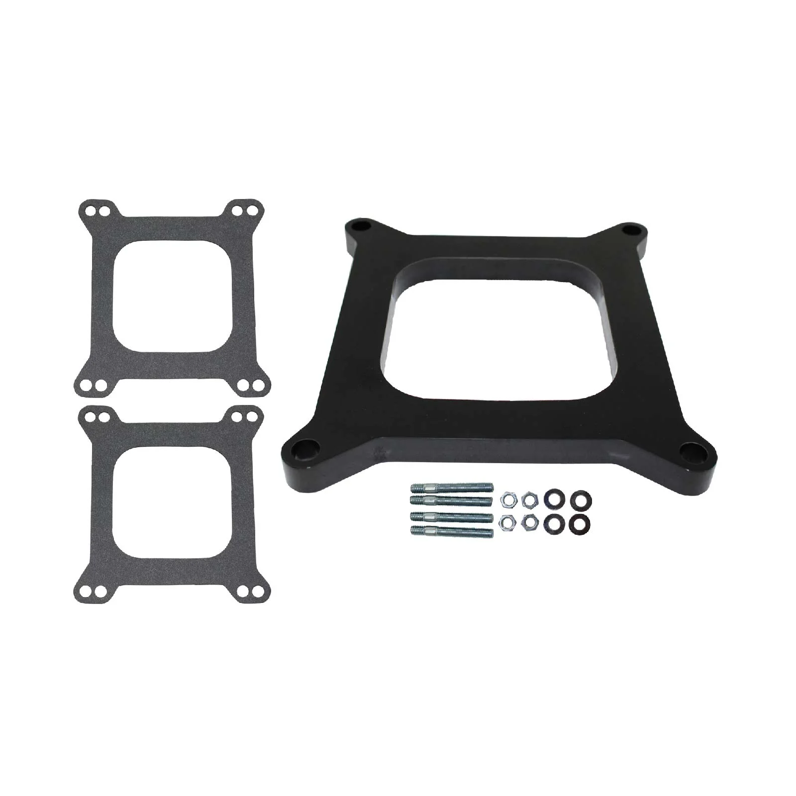 1/2" Phenolic Square Bore 4BBL Carburetor Spacer w/ Gaskets & Hardware
