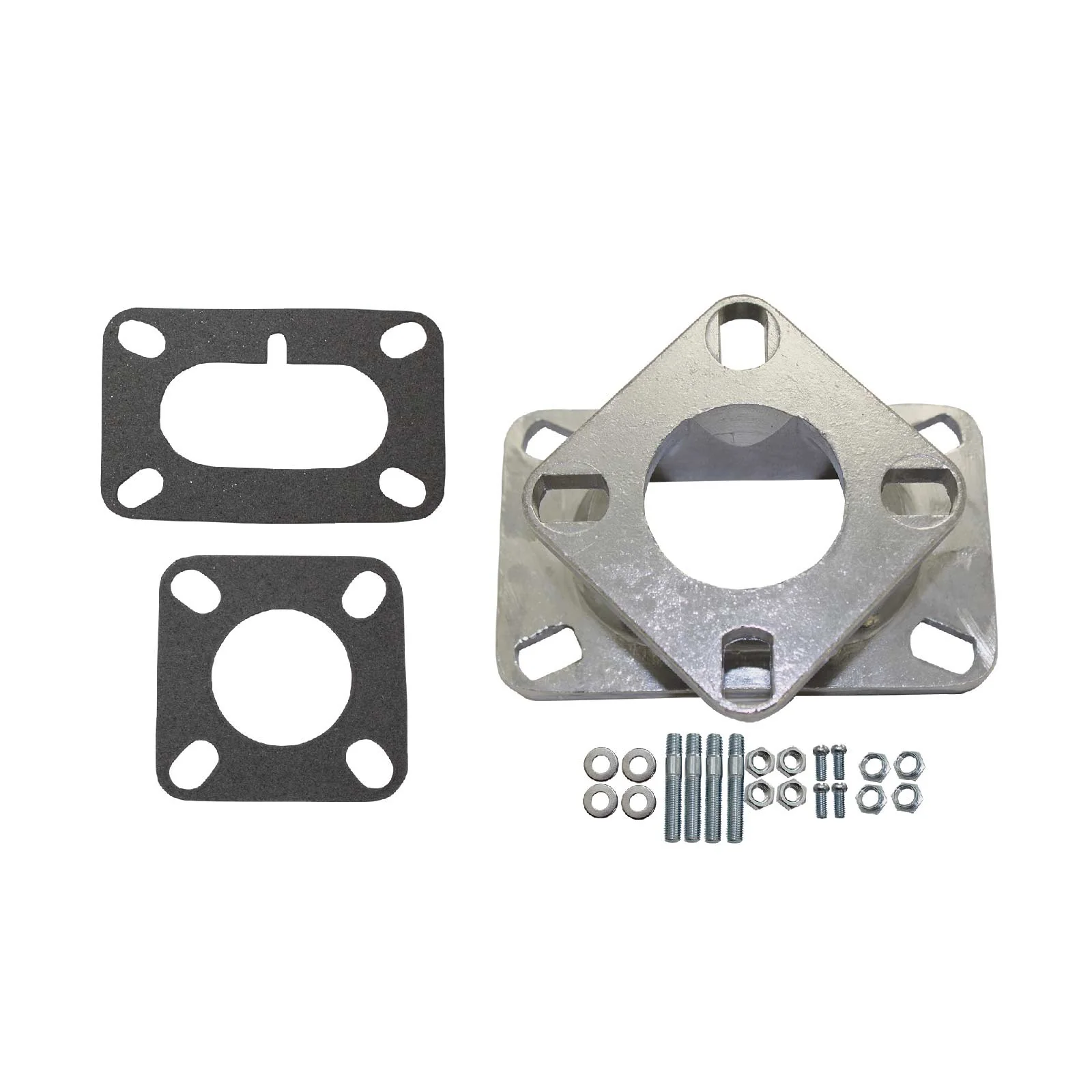 1 5/8" Aluminum 2BBL Adapter w/ Gaskets & Hardware