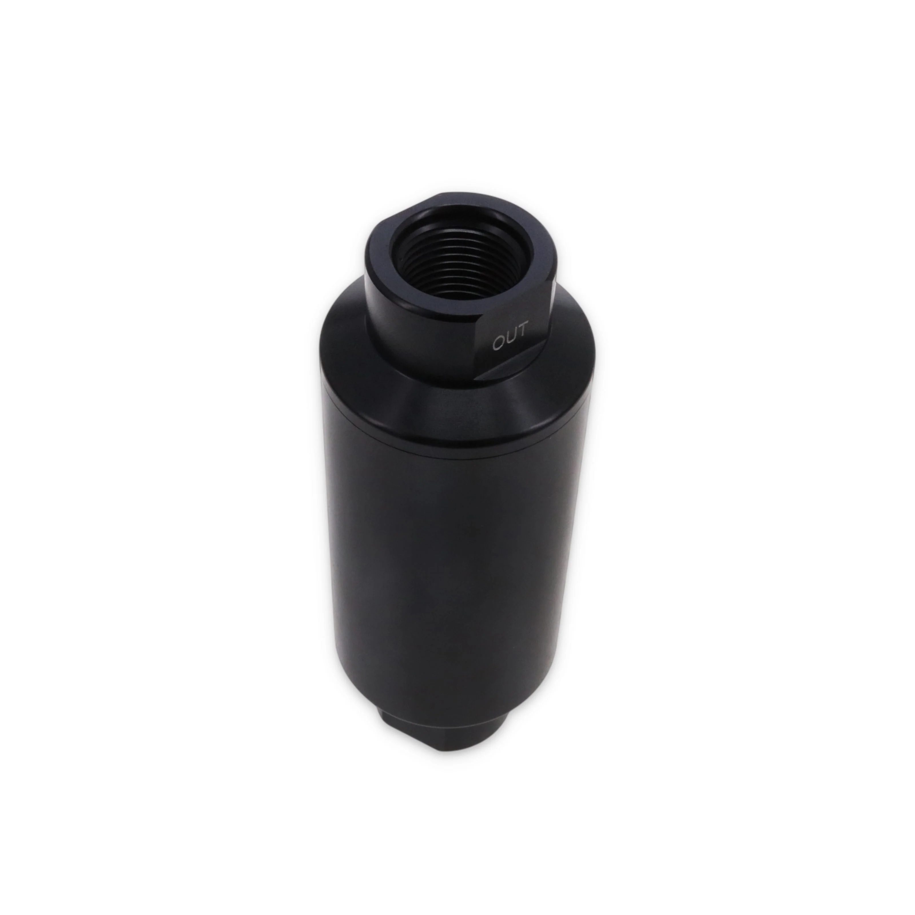 10 Micron Billet Aluminum Fuel Filter - Black - Image 2