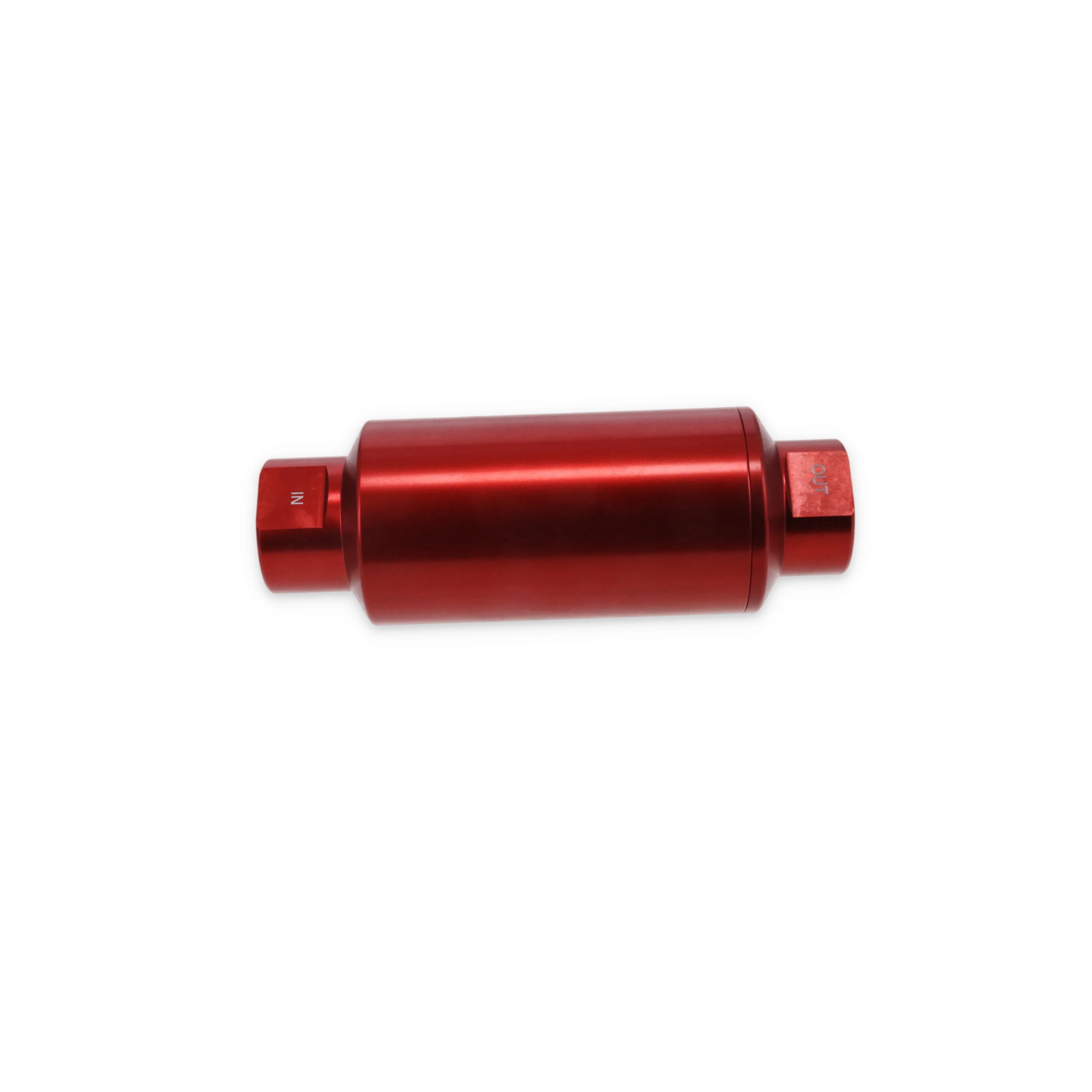 10 Micron Billet Aluminum Fuel Filter - Red - Image 3