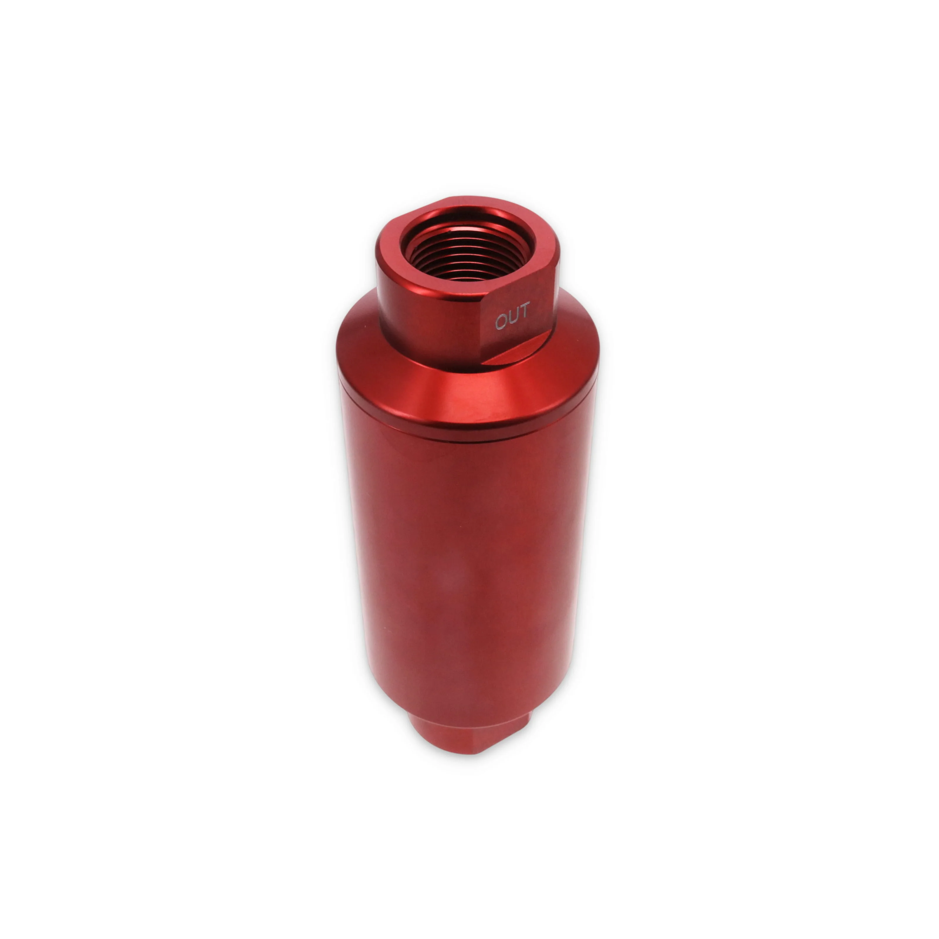10 Micron Billet Aluminum Fuel Filter - Red - Image 4