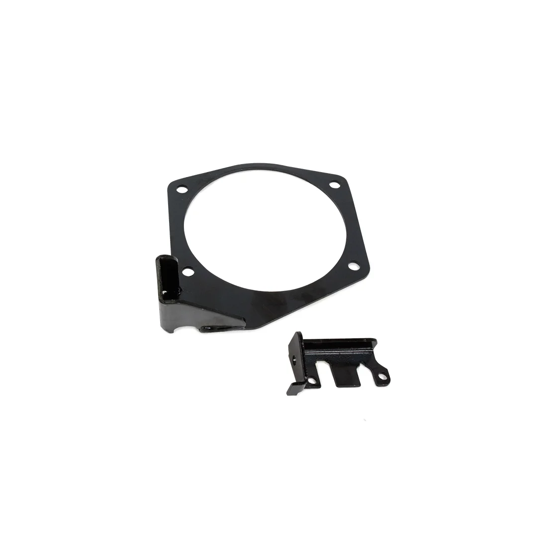 105mm 4-Bolt LS Throttle Cable Bracket - Black - Image 2