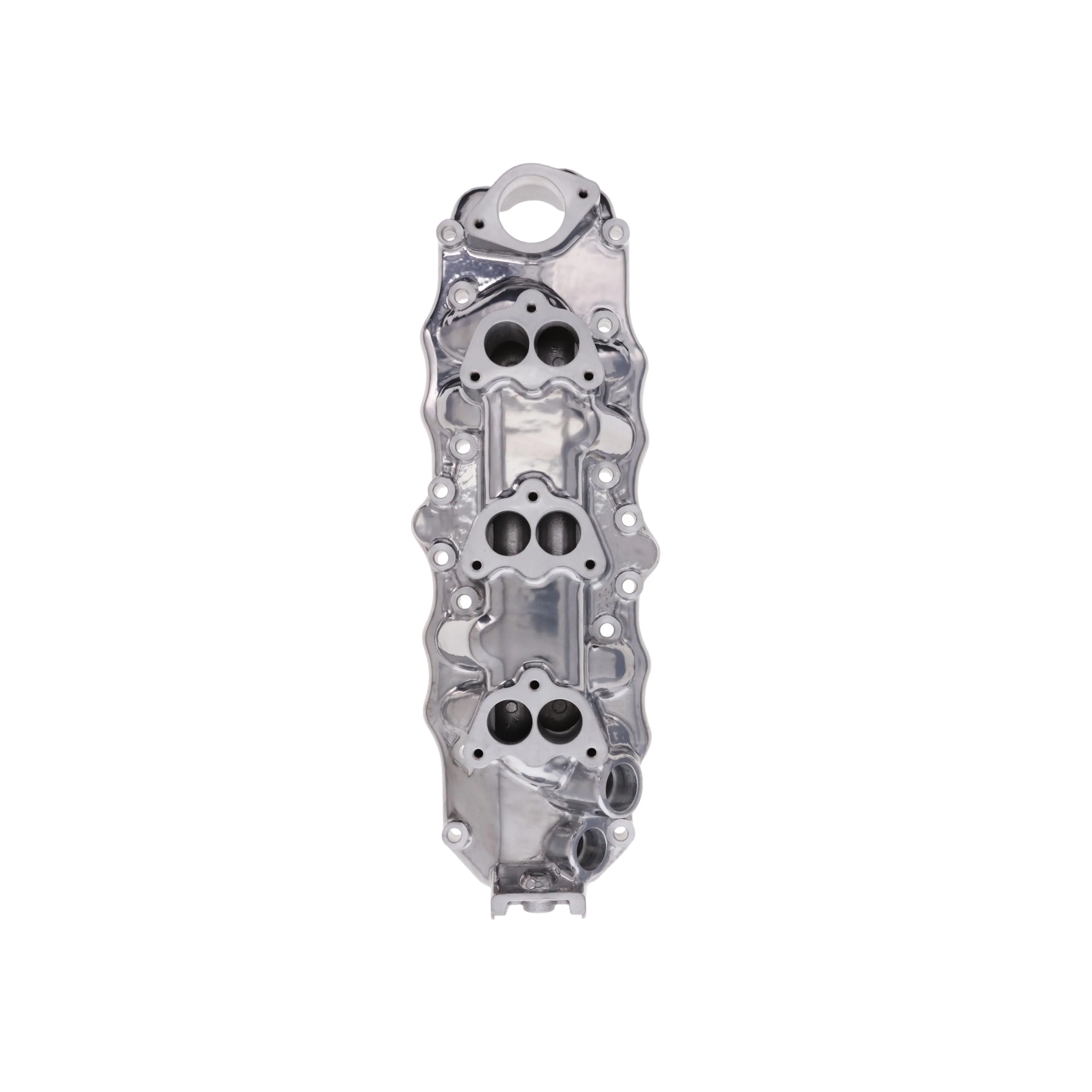 1949-1953 Ford & Mercury Flathead 8BA 8RT Triple Deuce 3x2 Aluminum Intake Manifold - Polished - Image 3