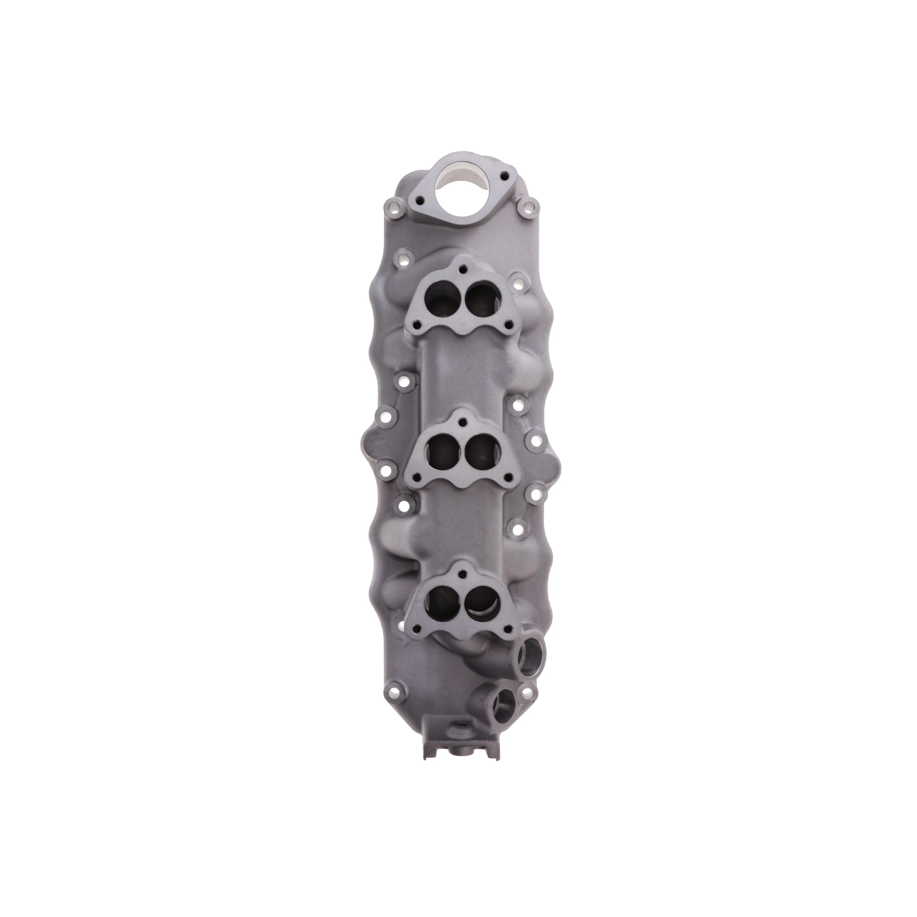 1949-1953 Ford & Mercury Flathead 8BA 8RT Triple Deuce 3x2 Aluminum Intake Manifold - Satin - Image 3