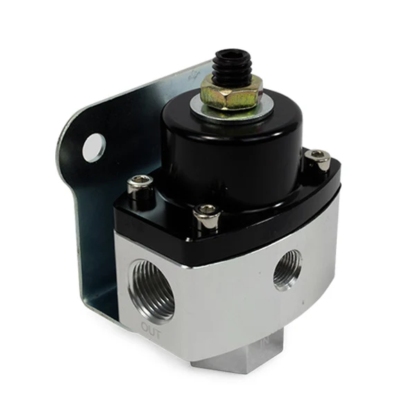5 - 12 PSI Aluminum Fuel Pressure Regulator - Black
