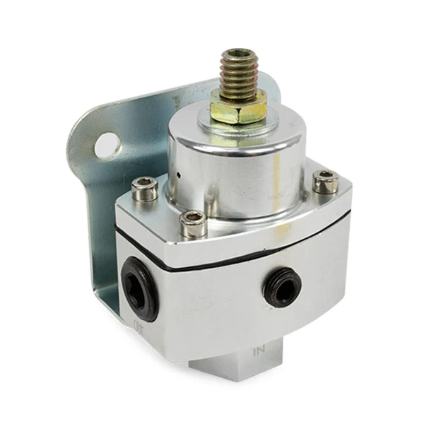 5 - 12 PSI Aluminum Fuel Pressure Regulator - Clear Anodized