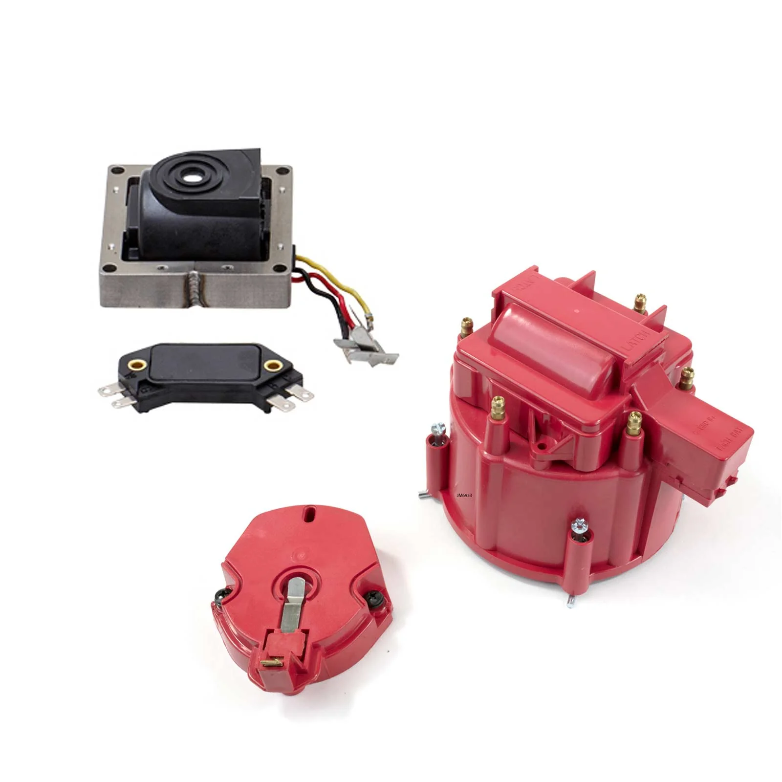 6-Cylinder HEI Distributor Tune-Up Kit - Red