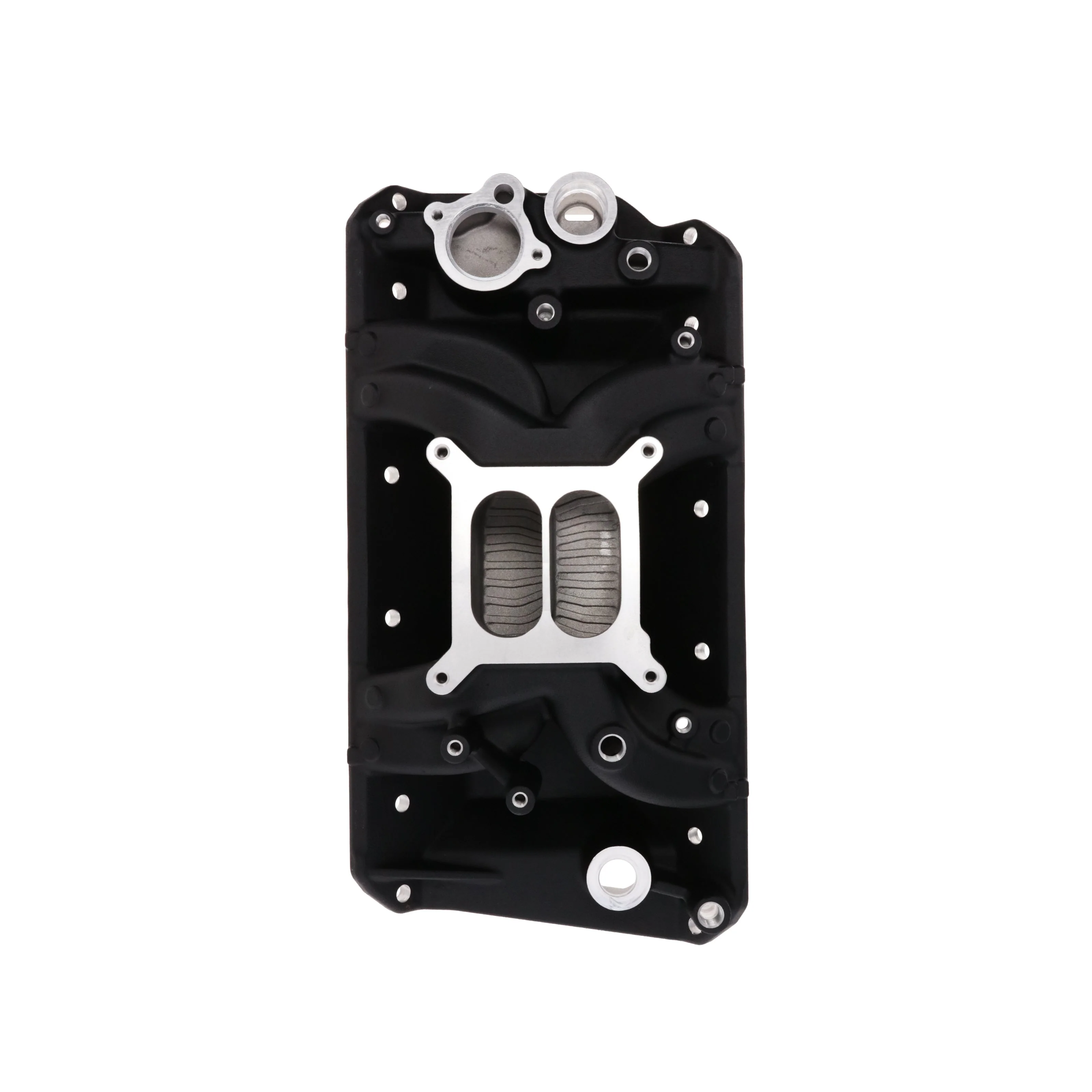 AMC V8 Dual Plane Air Gap Aluminum Intake Manifold - Black - Image 3