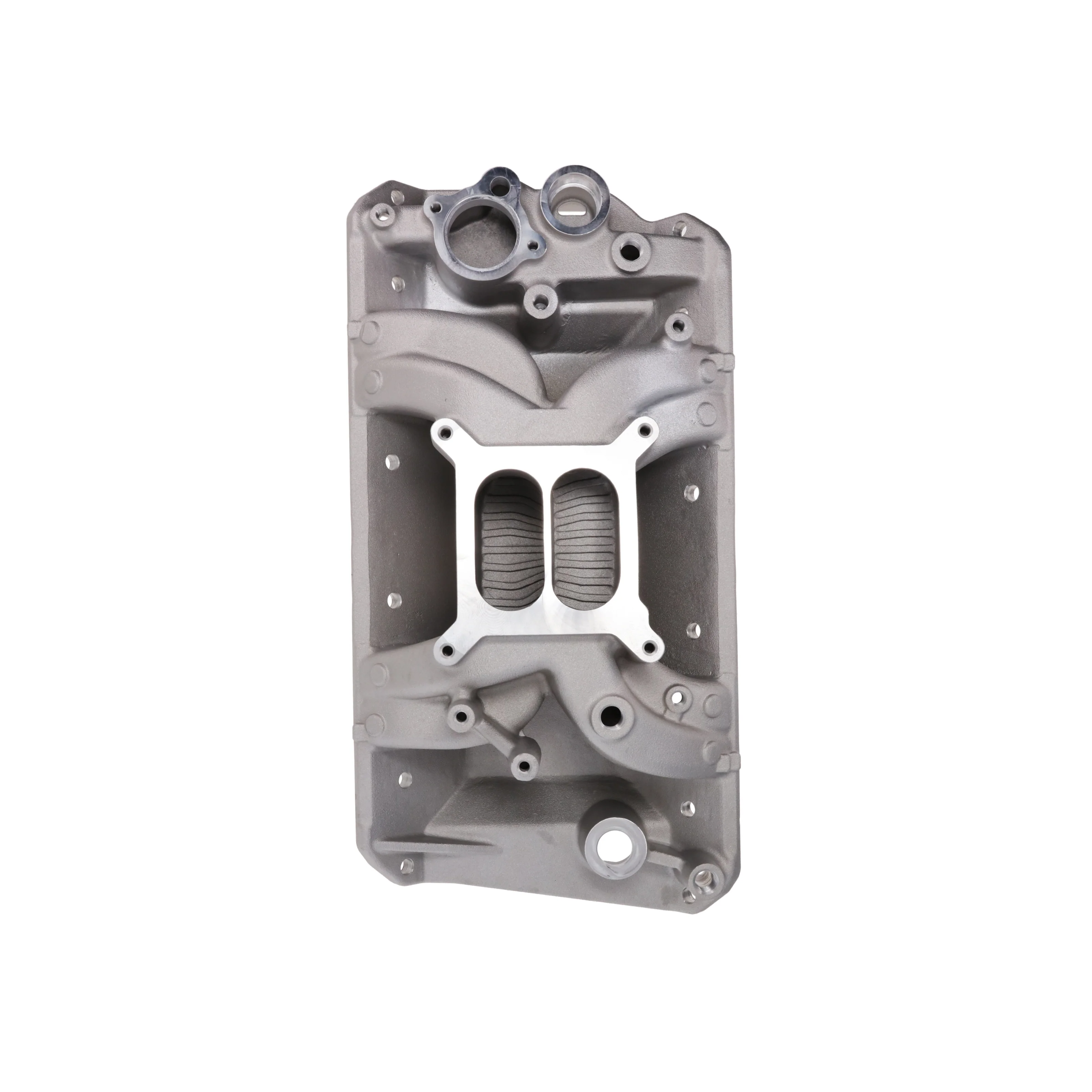AMC V8 Dual Plane Air Gap Aluminum Intake Manifold - Satin - Image 2