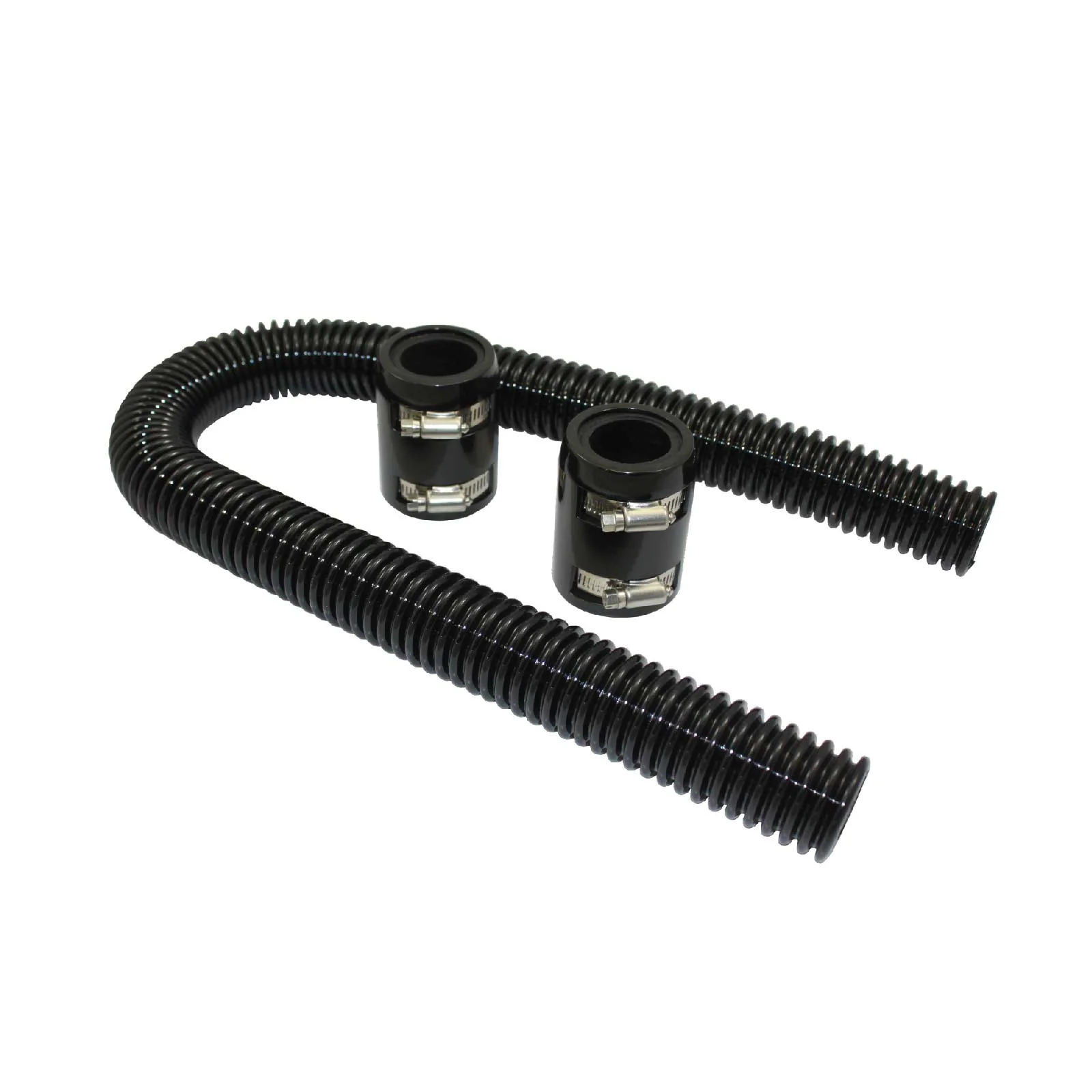 Black Stainless Steel Flexible Radiator Hose Kit - 48 Inches - Image 2