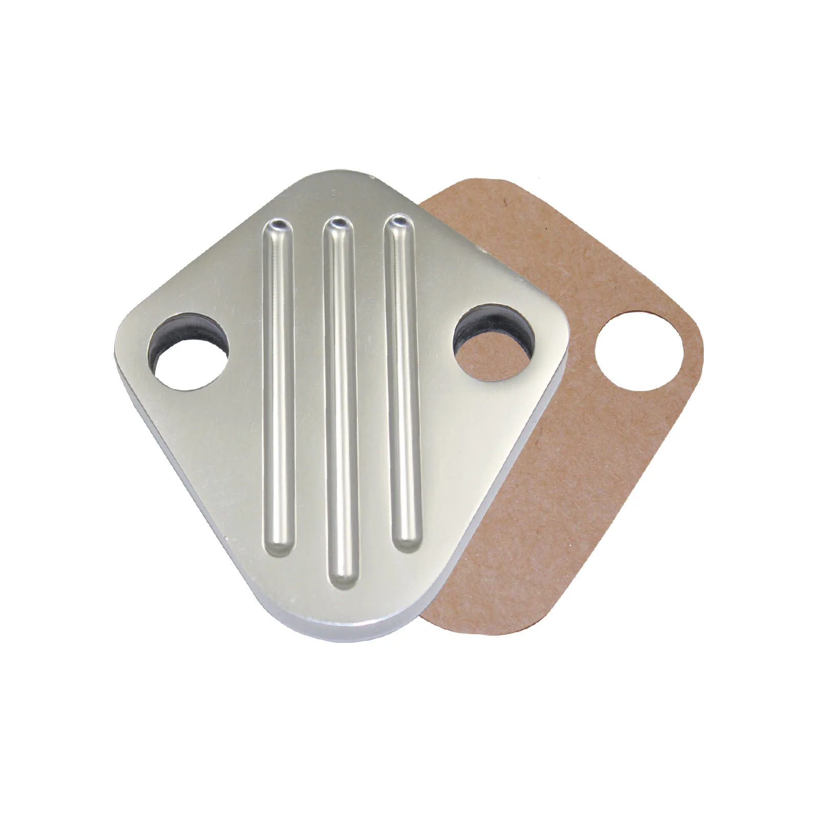 Chevy Big Block Ball-Milled Aluminum Fuel Pump Block-Off Plate