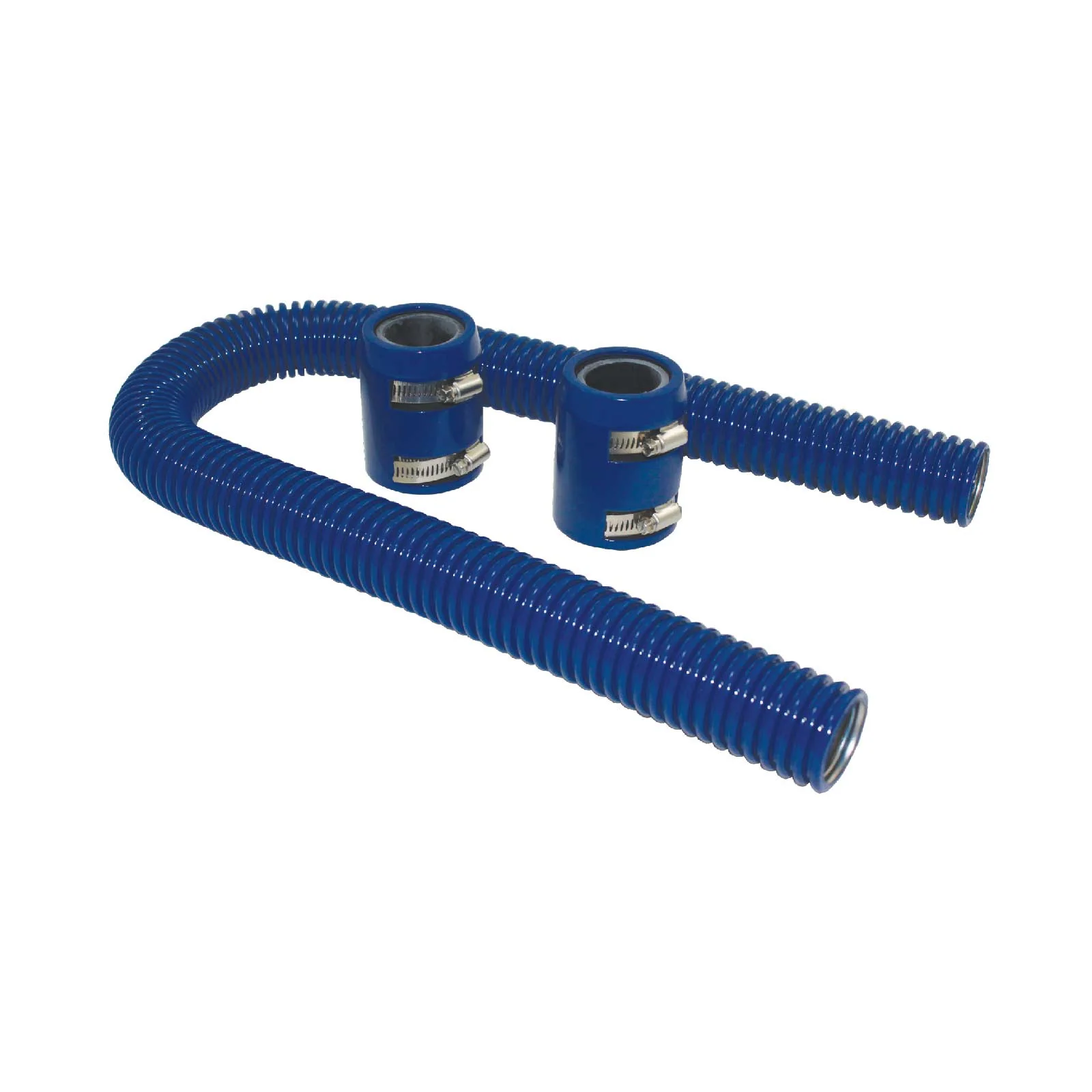 Blue Stainless Steel Flexible Radiator Hose Kit - 12 Inches - Image 3