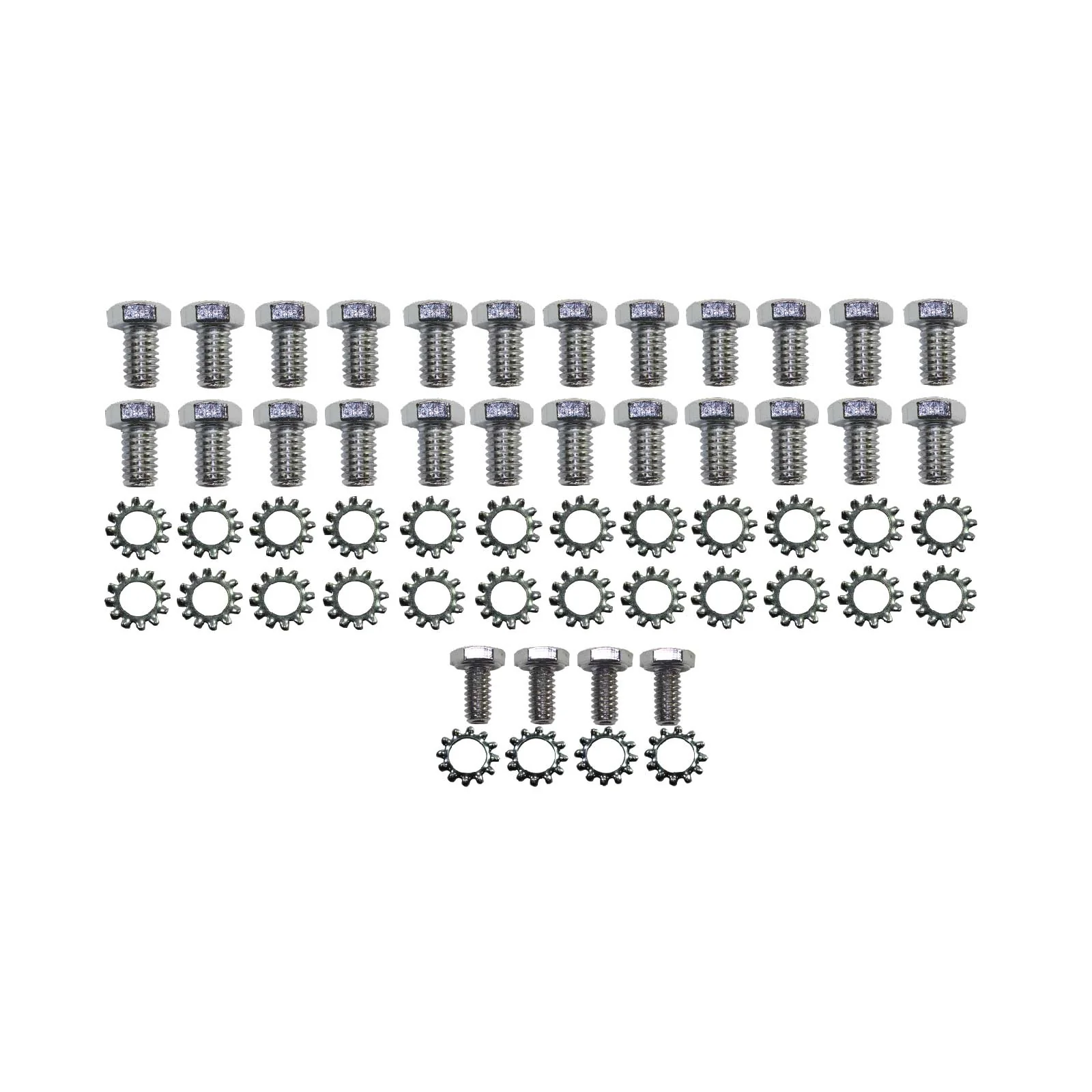 Chevy Big Block / Pontiac / Chrysler Chrome Steel Oil Pan Bolt Kit