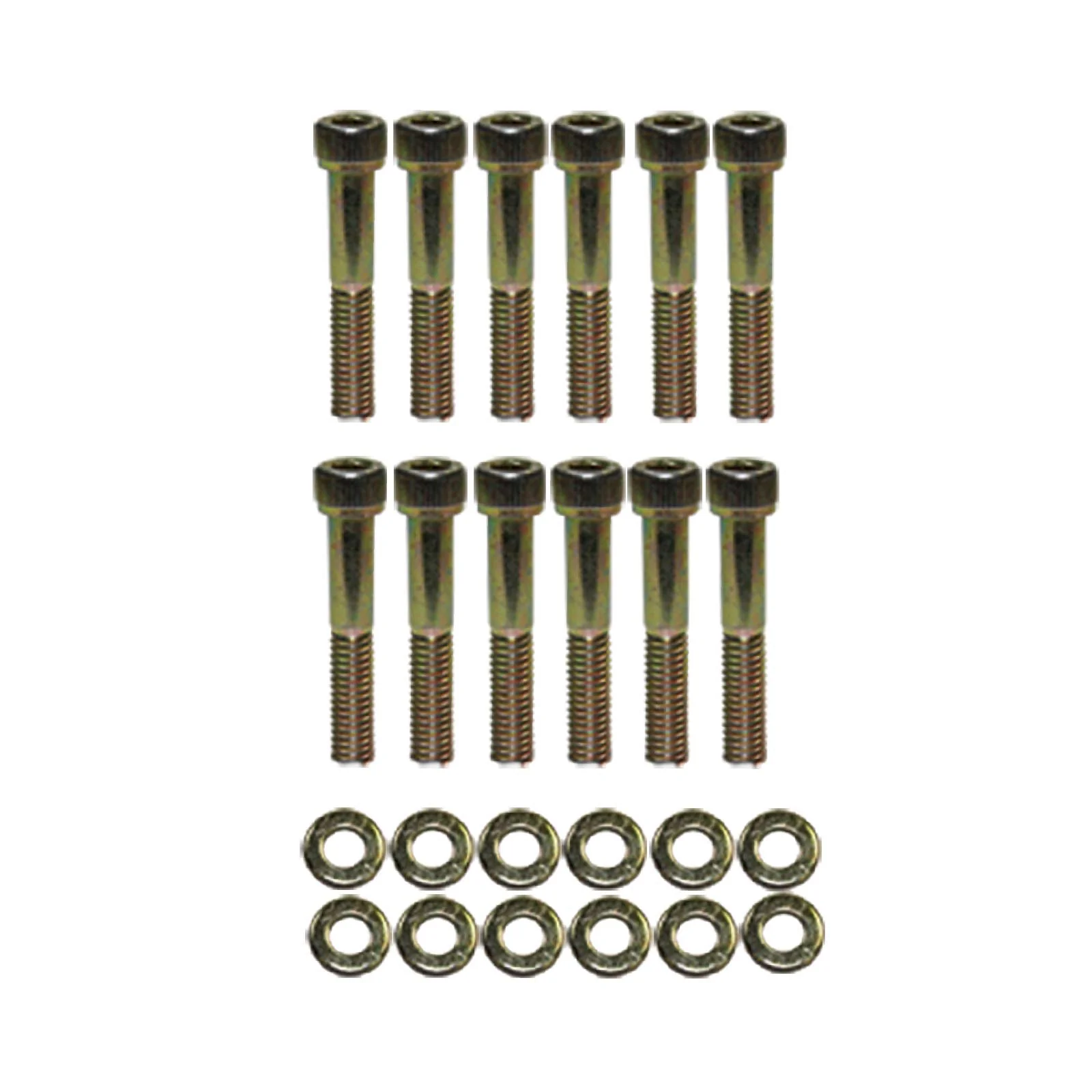 Ford Small Block Gold Zinc Steel Allen Head Intake Manifold Bolt Kit
