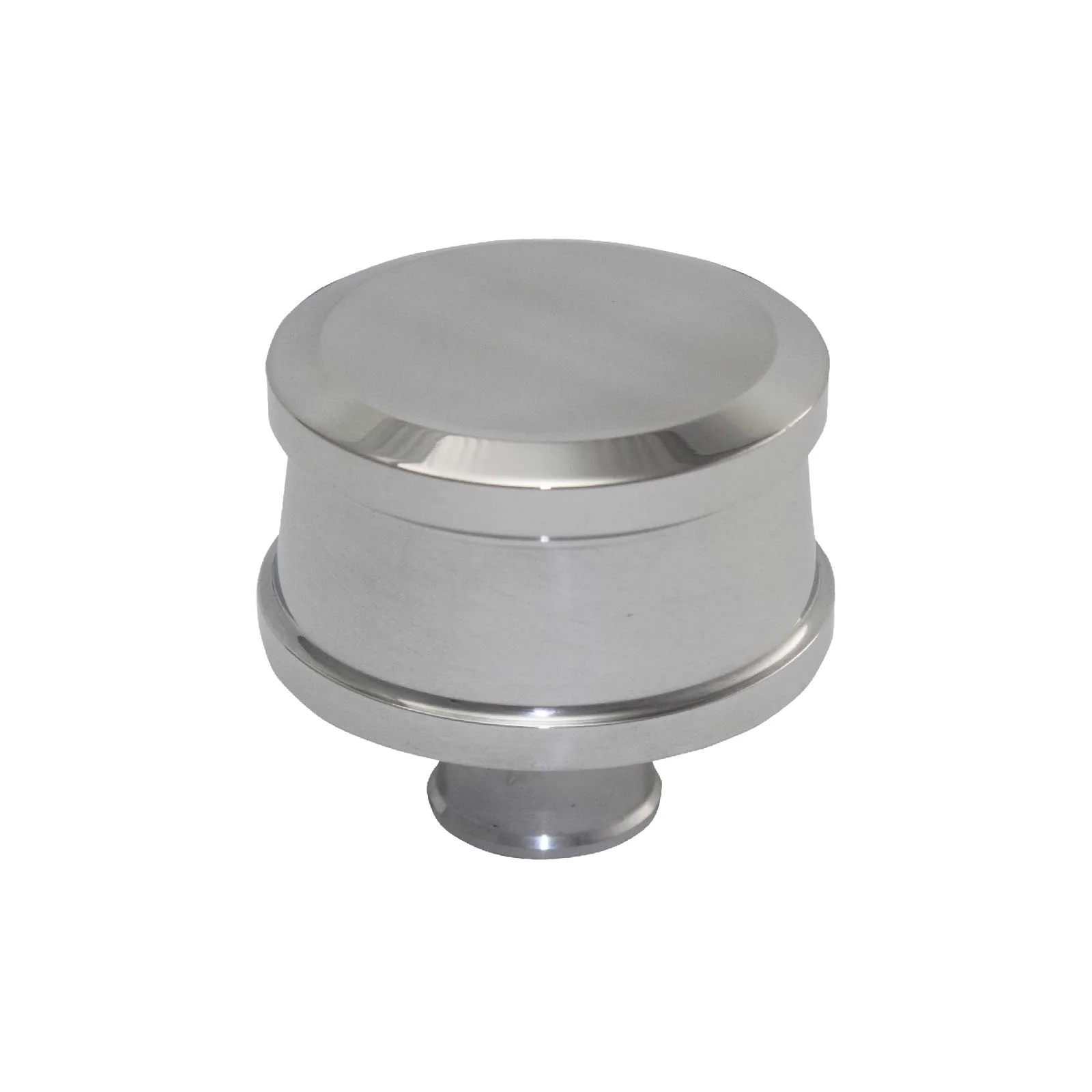 Polished Aluminum Round Push-In Breather