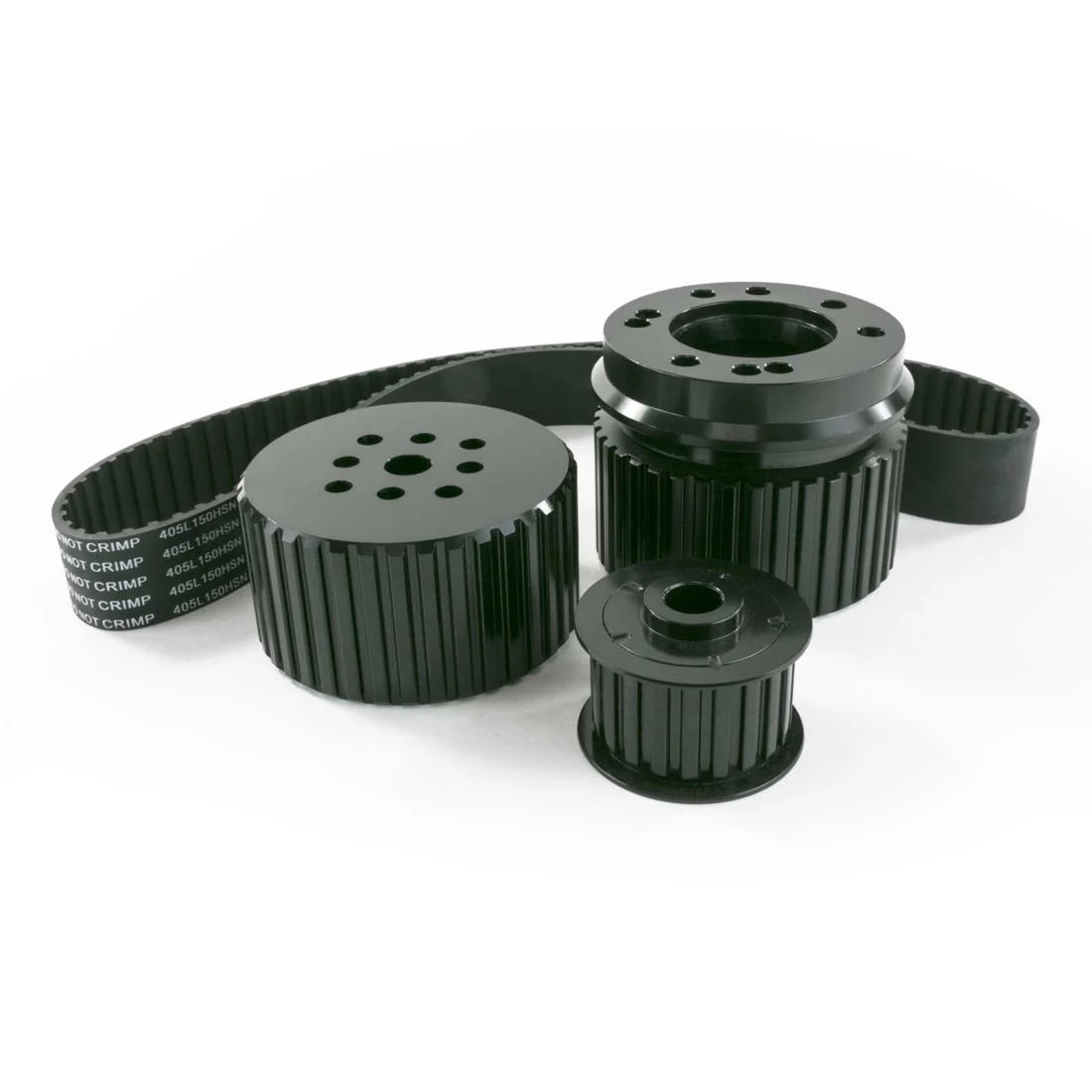 Chevy Big Block (402-454) Gilmer Style Belt Pulley Kit - Black