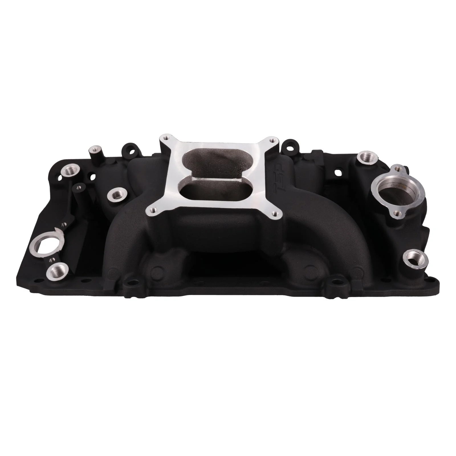 Chevy Big Block V8 Dual Plane Aluminum Intake Manifold - Black - Image 2