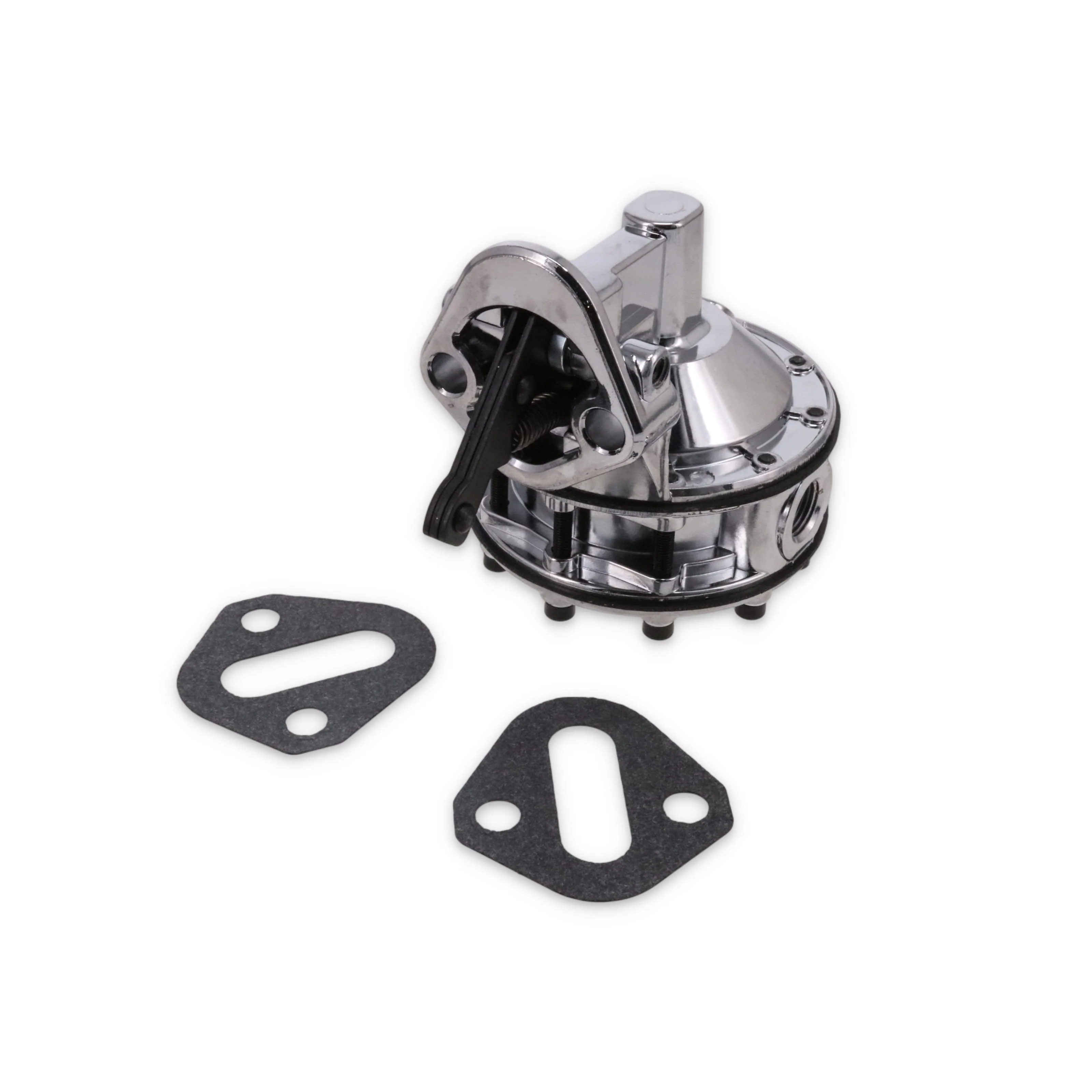 Chevy Small Block 6-Valve 7.5 PSI 110 GPH Mechanical Fuel Pump - Chrome