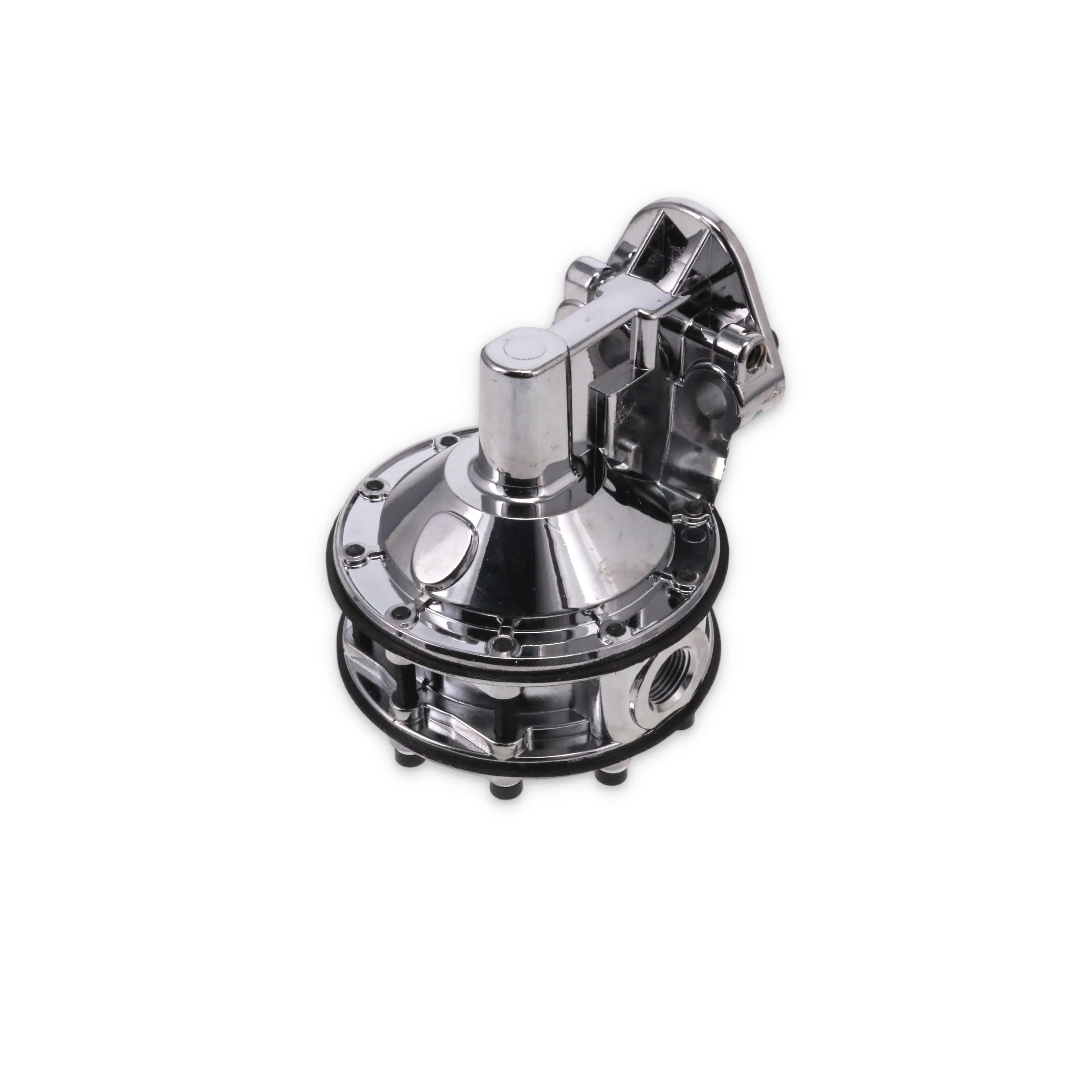 Chevy Small Block 6-Valve 7.5 PSI 110 GPH Mechanical Fuel Pump - Chrome - Image 2