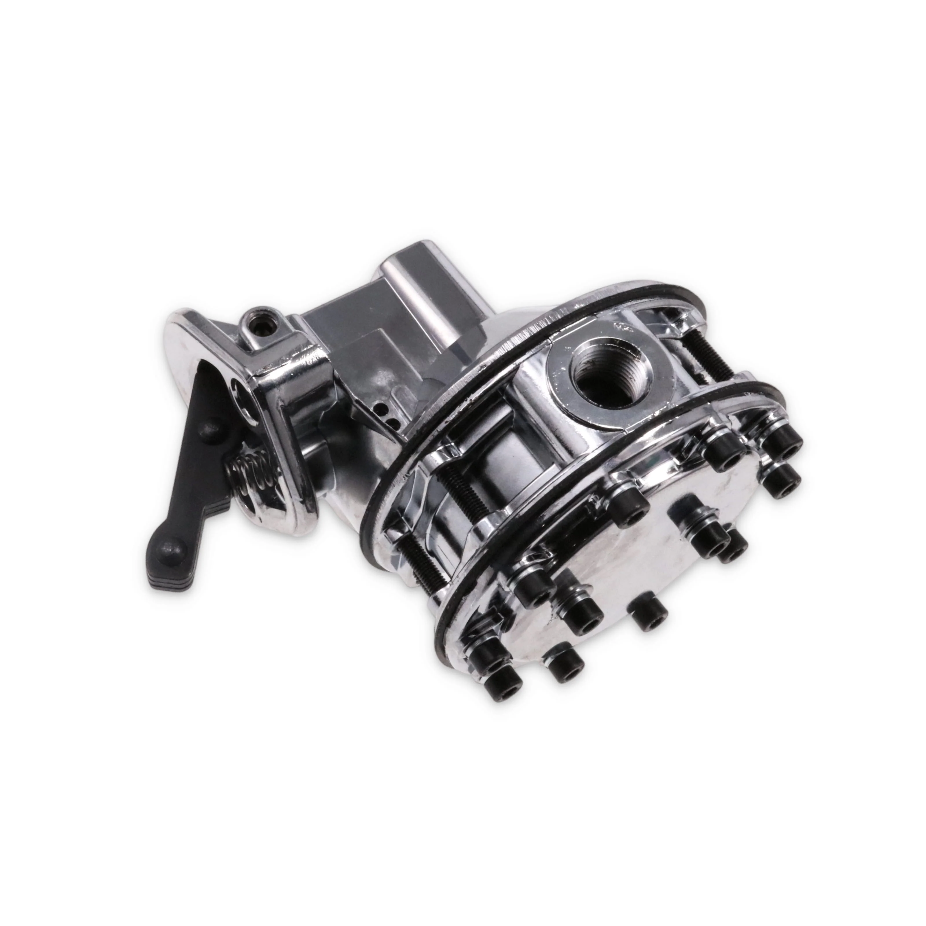 Chevy Small Block 6-Valve 7.5 PSI 110 GPH Mechanical Fuel Pump - Chrome - Image 3