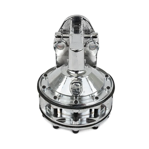 Chevy Small Block 6-Valve 9 PSI 110 GPH Mechanical Fuel Pump - Chrome - Image 2