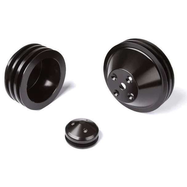 Chevy Small Block Pulley Kit V-Belt, LWP 3V - Image 2