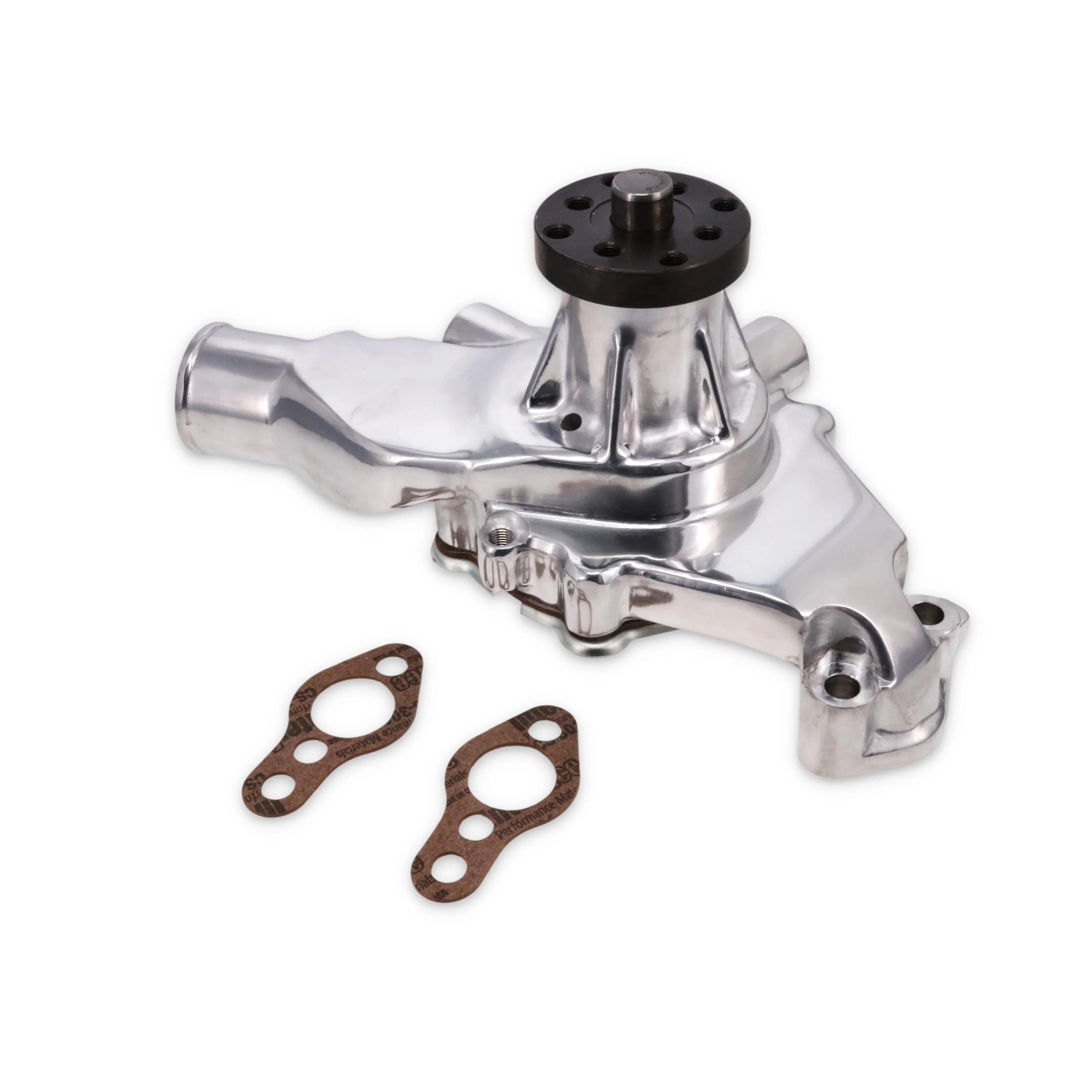 Chevy Small Block Short-Style Circle Track High-Flow Mechanical Water Pump - Polished