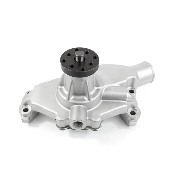 Chevy Small Block Short-Style Reverse Rotation High-Flow Mechanical Water Pump - Satin