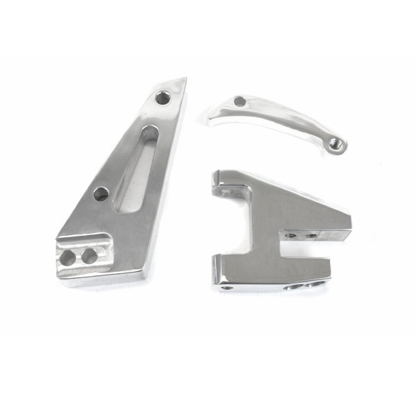Chevy Small Block Short Water Pump Alternator Bracket - Polished