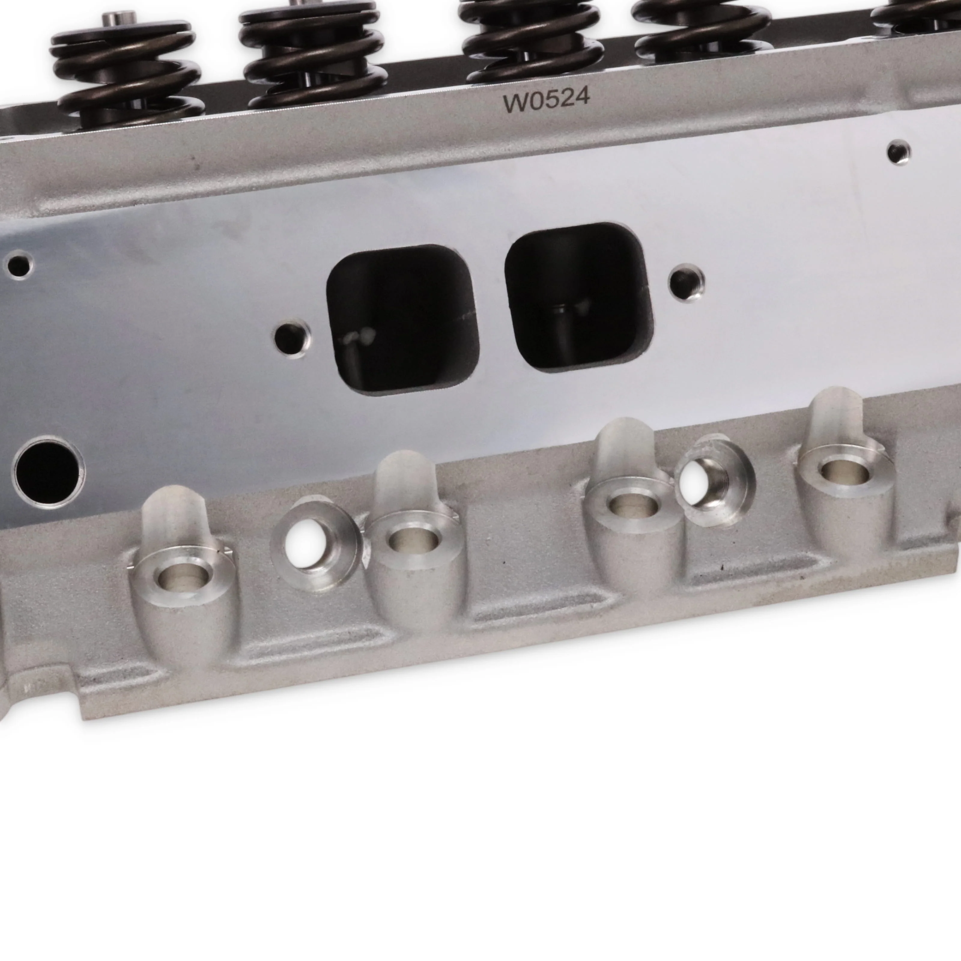 Chevy Small Block Straight Plug Flat Tappet Assembled Aluminum Cylinder Head - Image 2
