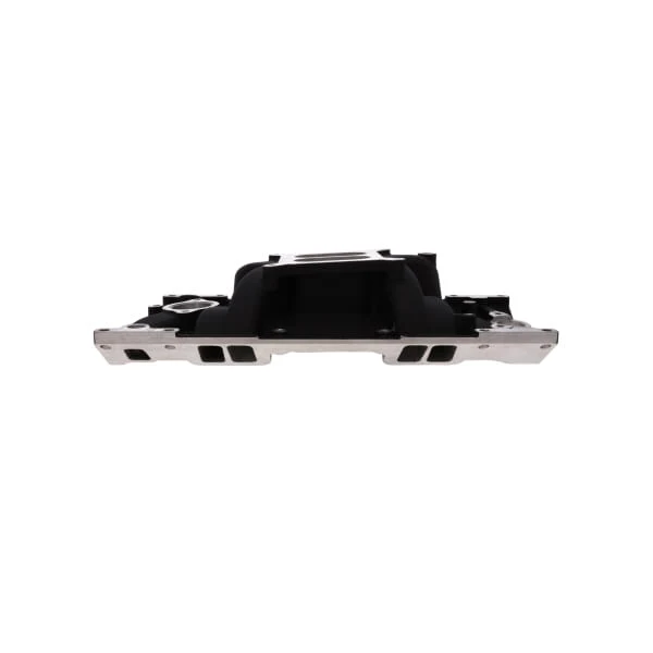 Chevy Small Block Vortec Dual Plane Aluminum Intake Manifold for 305 & 350 V8 Engines - Black - Image 3