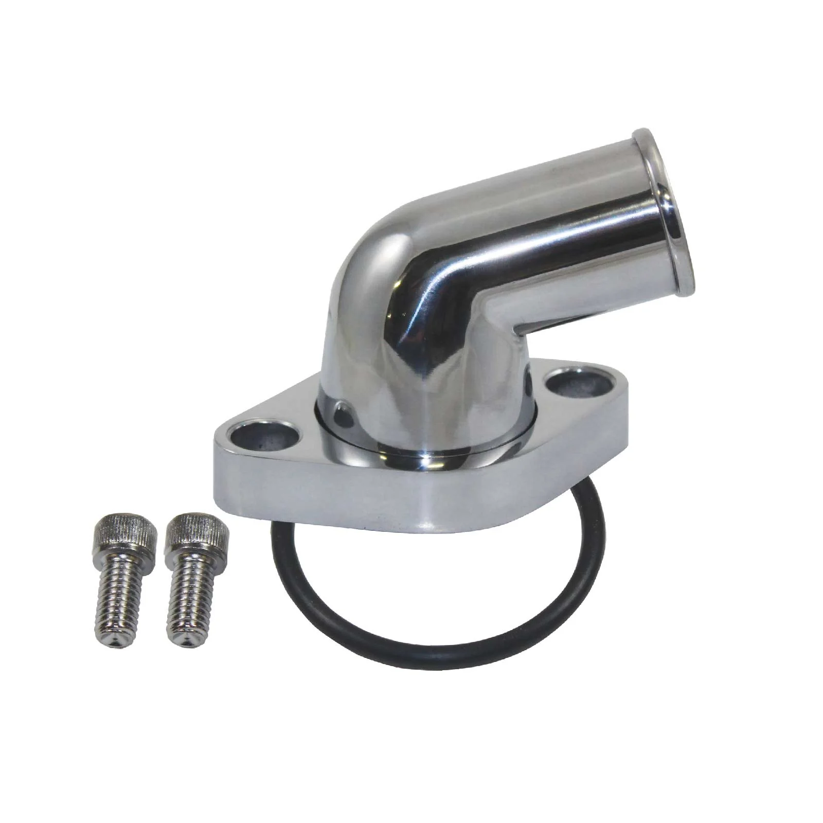 Chevy V8 Aluminum 15 Degree Water Neck - Polished