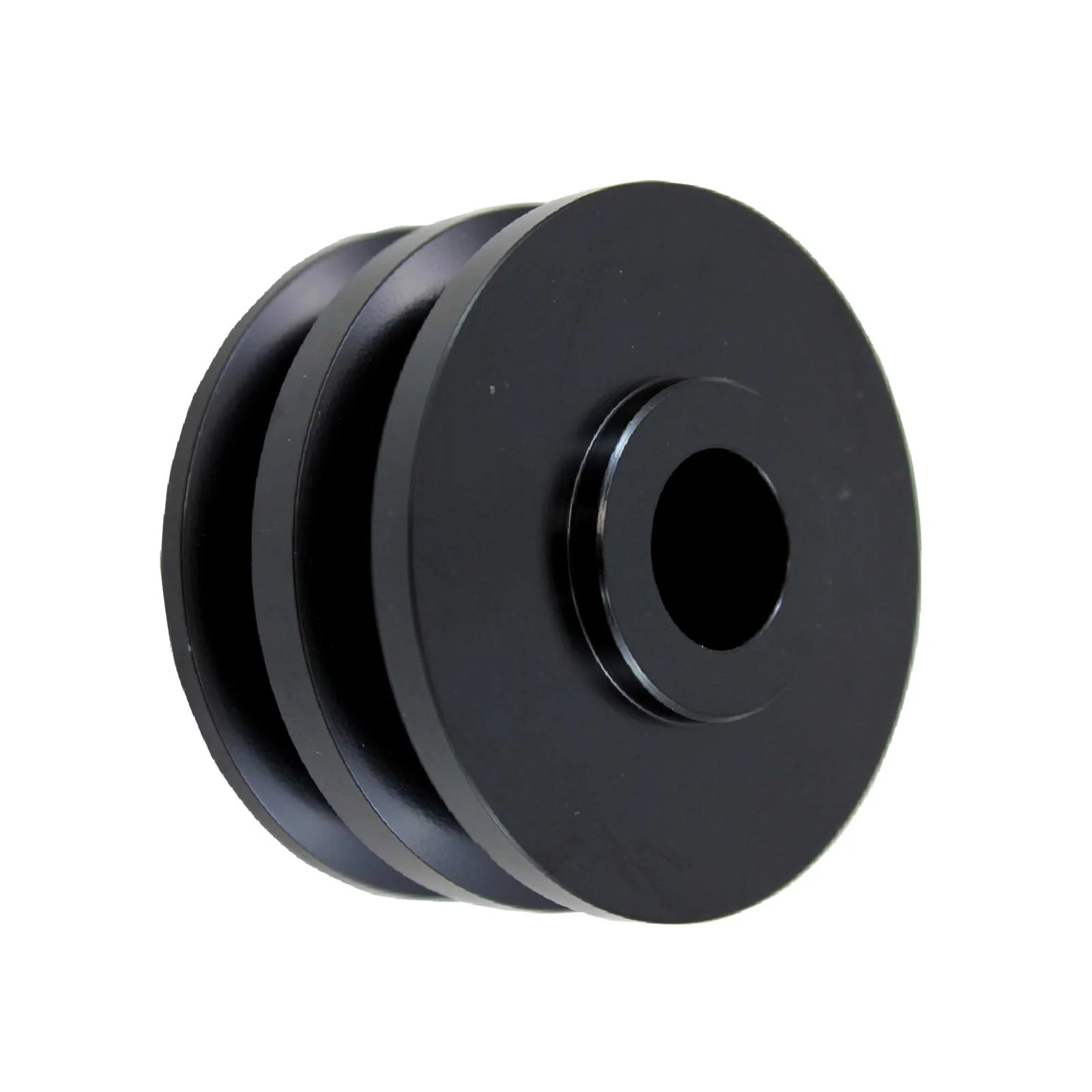 Double-Groove Steel Alternator Pulley - Black