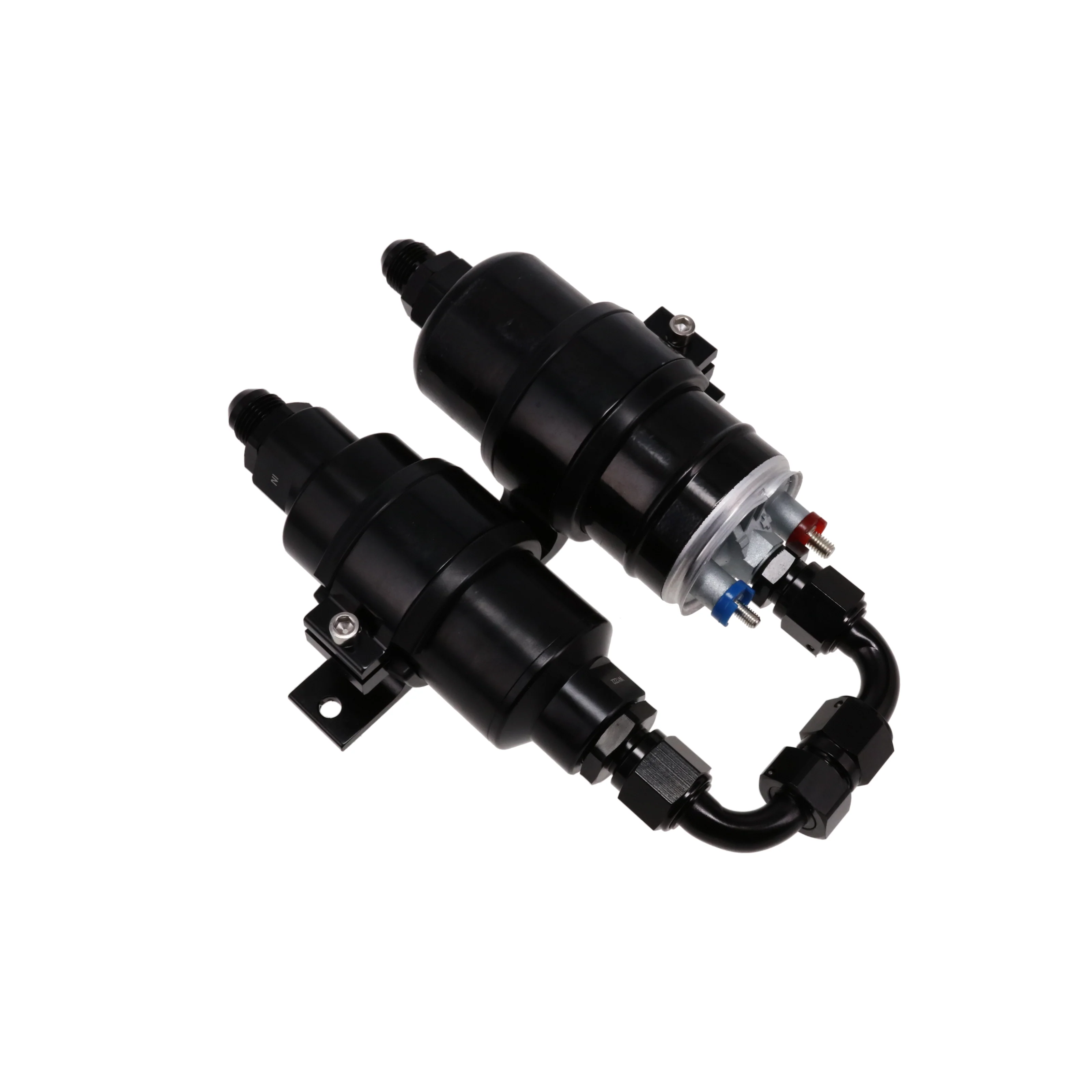 Electric Fuel Pump and Filter Kit - 100 Microns - Black