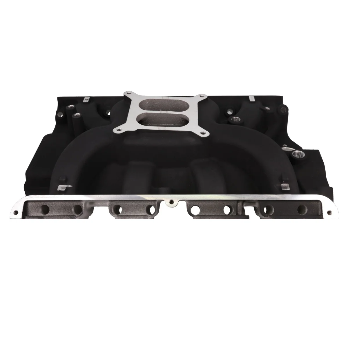 Ford Big Block FE Carbureted Dual Plane Aluminum Intake Manifold - Black - Image 4