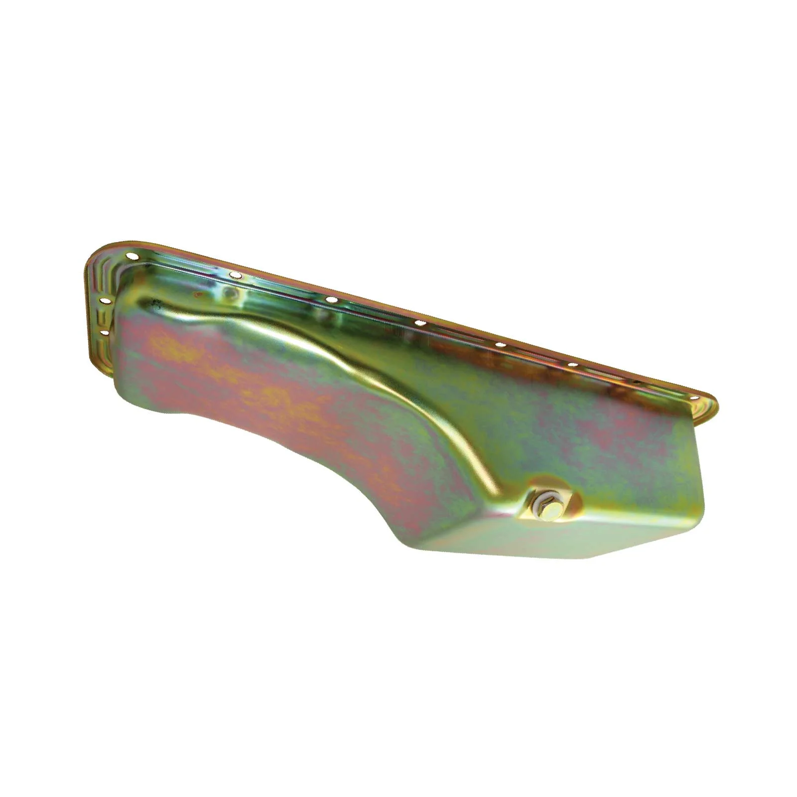 Ford Big Block Steel Oil Pan - Gold Zinc