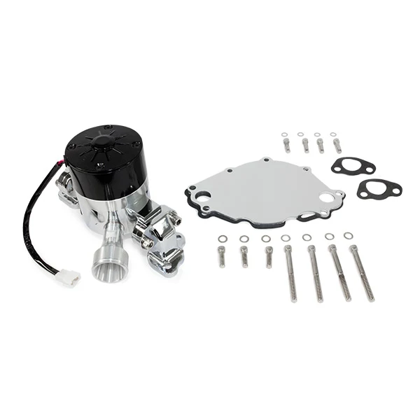 Ford Small Block 302/351W High-Flow Electric Water Pump - Chrome - Image 3