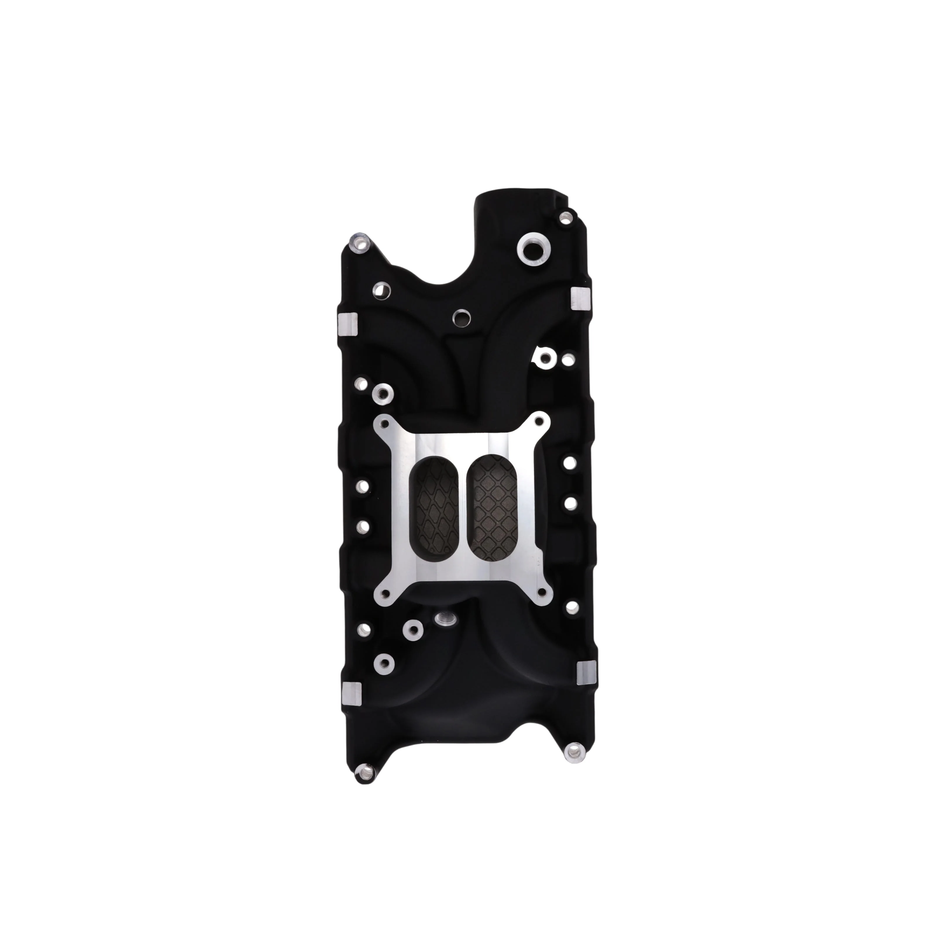 Ford Small Block Windsor Dual Plane Aluminum Intake Manifold for 260 289 302 V8 Engines - Black - Image 3