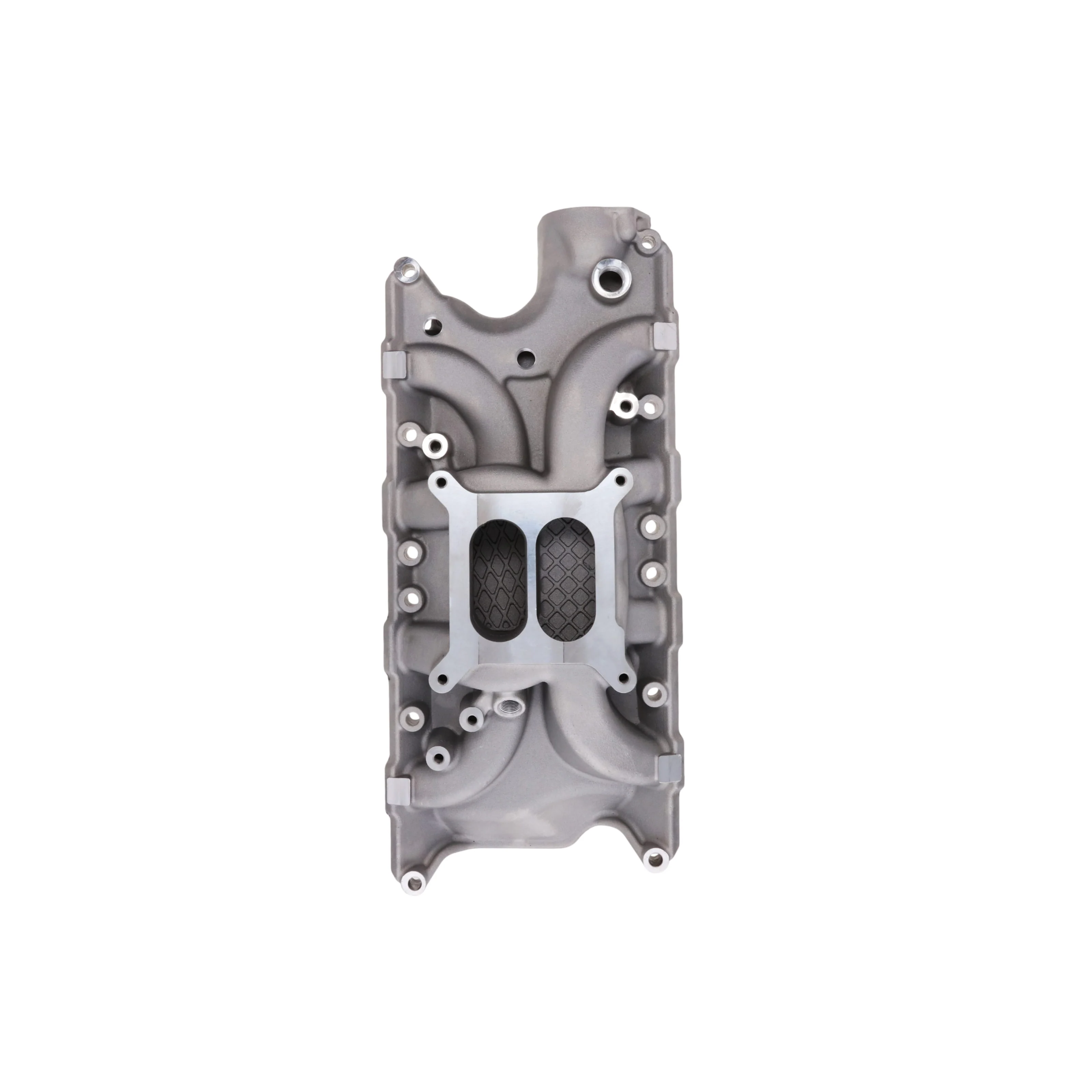 Ford Small Block Windsor Dual Plane Aluminum Intake Manifold for 260 289 302 V8 Engines - Satin - Image 3