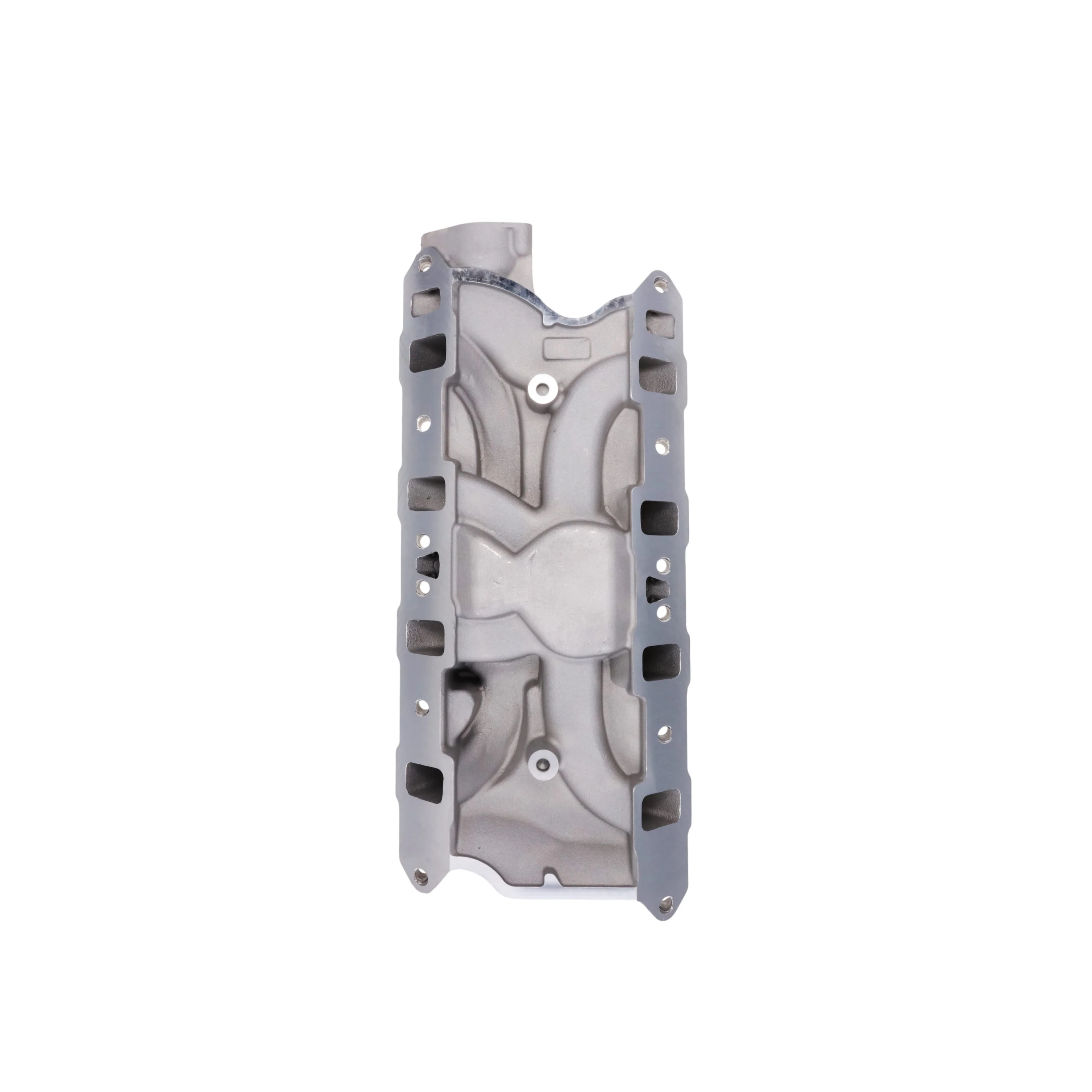 Ford Small Block Windsor Dual Plane Aluminum Intake Manifold for 260 289 302 V8 Engines - Satin - Image 4