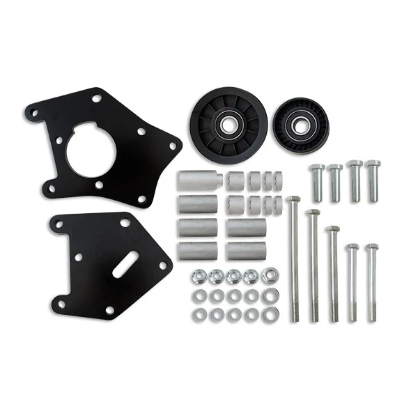 GM Car LS1/LS2 A/C Compressor Relocation Bracket - Black