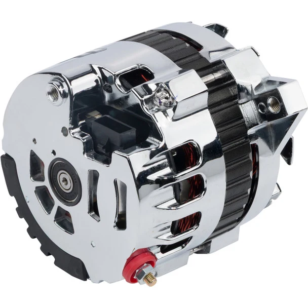 GM CS130 1 Wire Alternator 140 Amp - Chrome Plated - Image 3