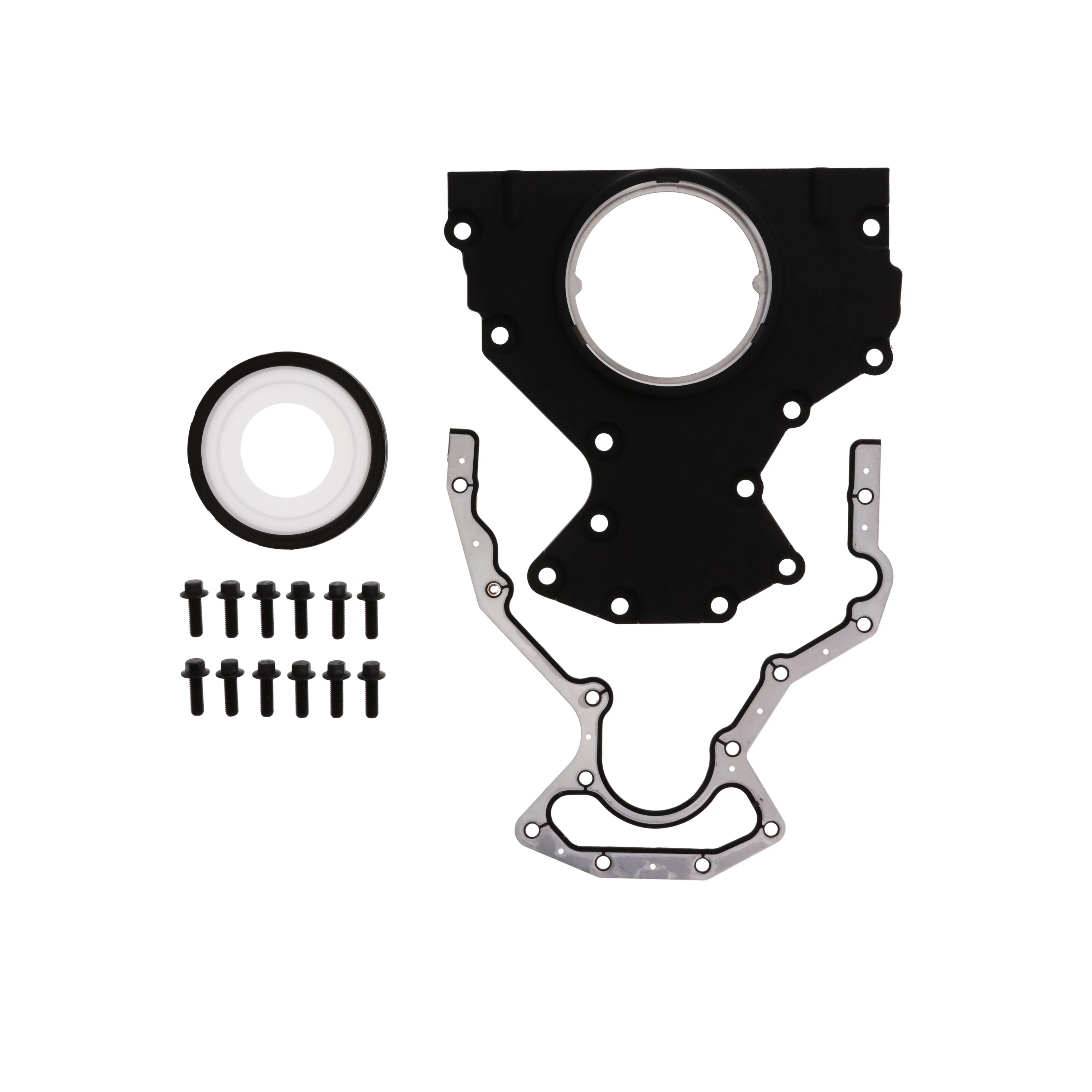 GM LS Aluminum Rear Main Seal Housing - Black