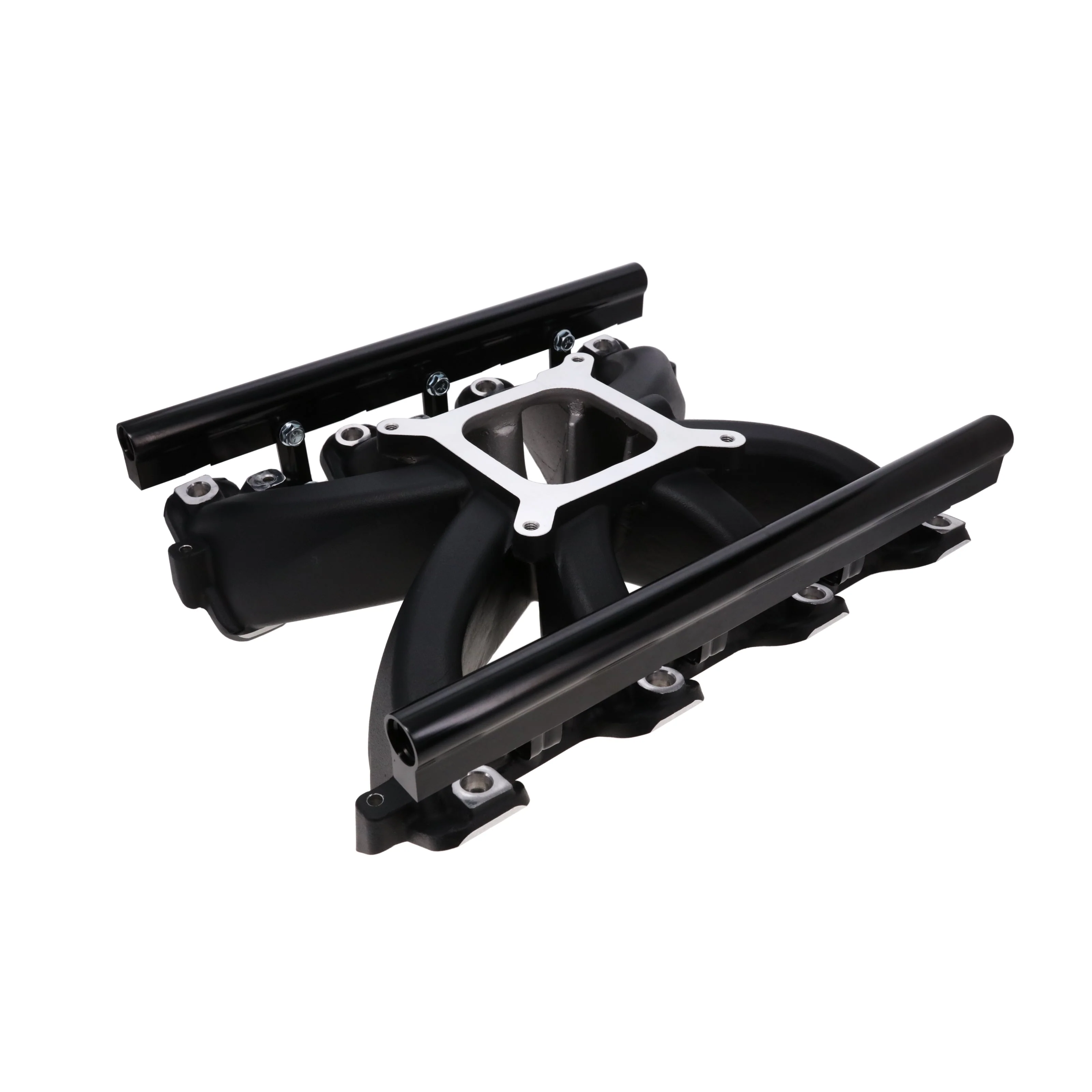 GM LS Cathedral Port EFI Single Plane Aluminum Intake Manifold - Black