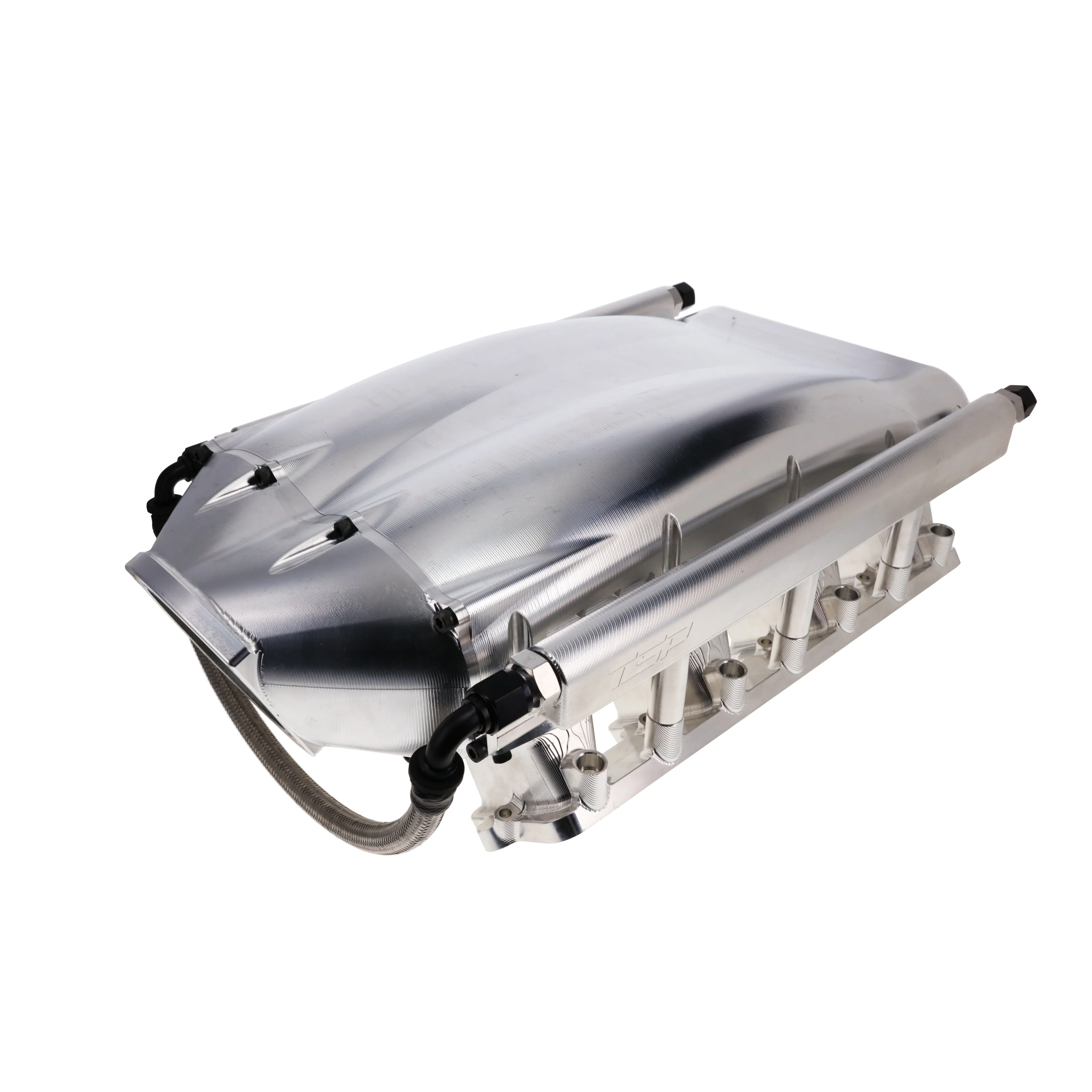 GM LS Cathedral Port V Series Billet Aluminum Low-Rise Intake Manifold - Natural