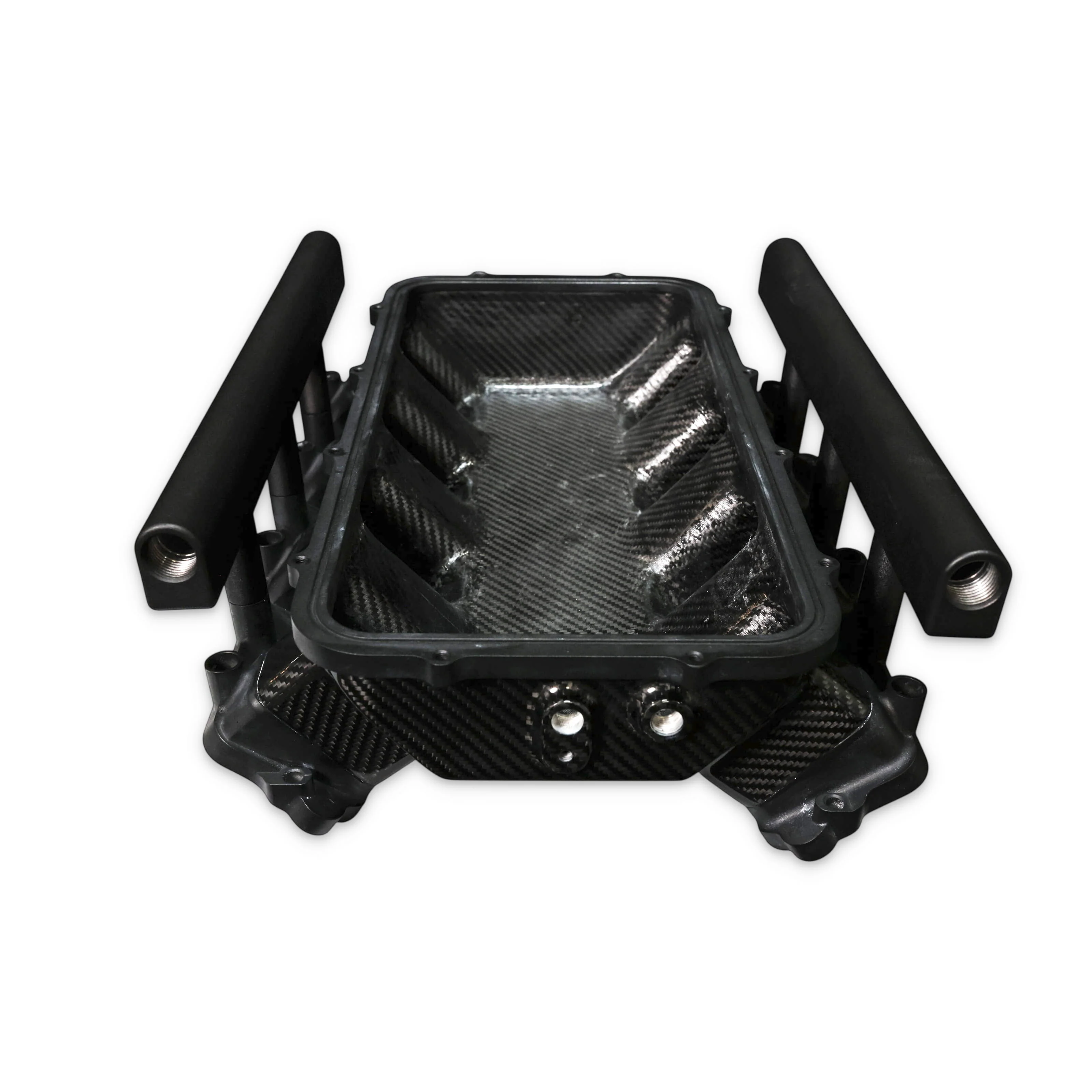 GM LS Gen III Cathedral Port Carbon Fiber Low-Rise Intake Manifold - Image 6