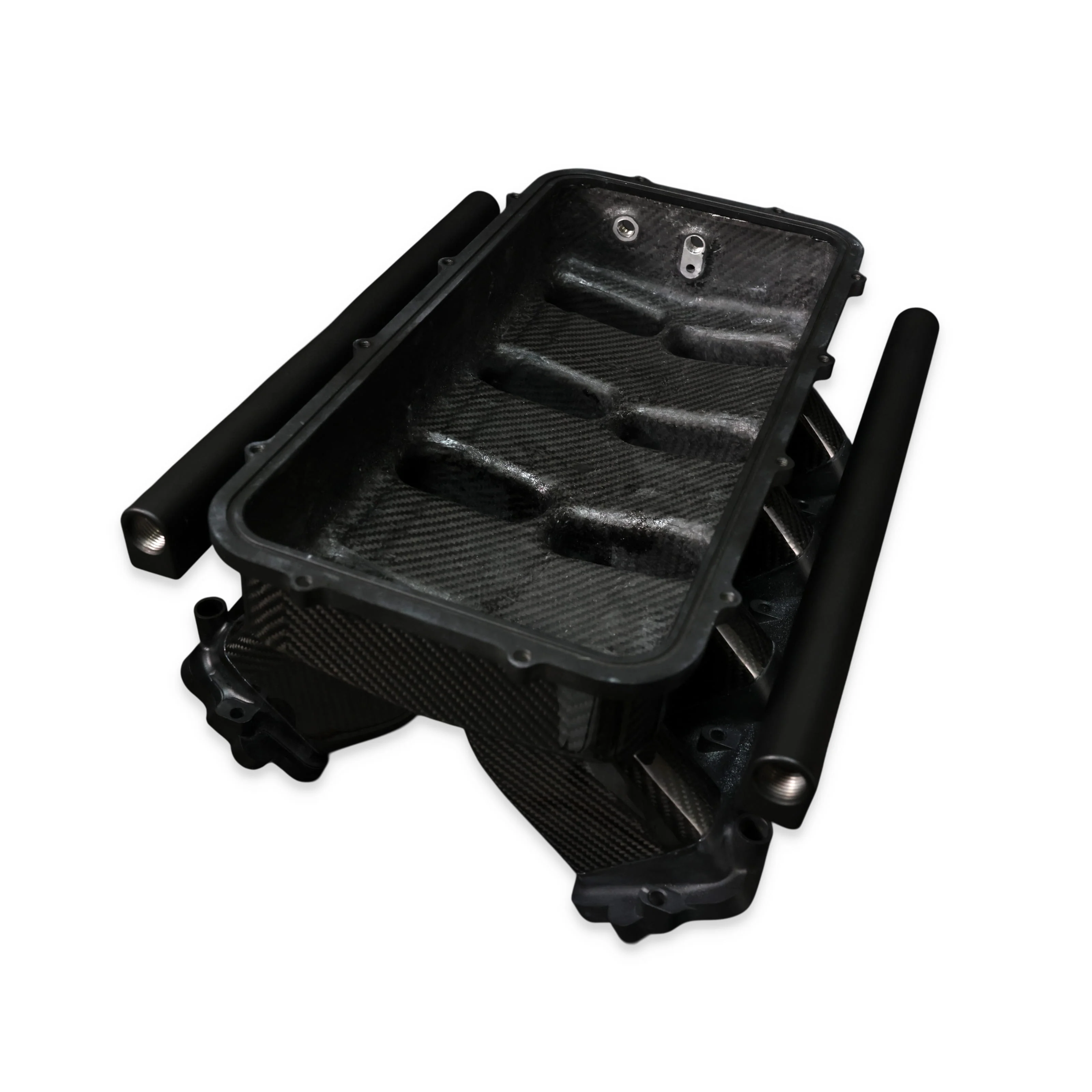 GM LS Gen IV Rectangle Port Carbon Fiber Hi-Rise Intake Manifold - Image 5