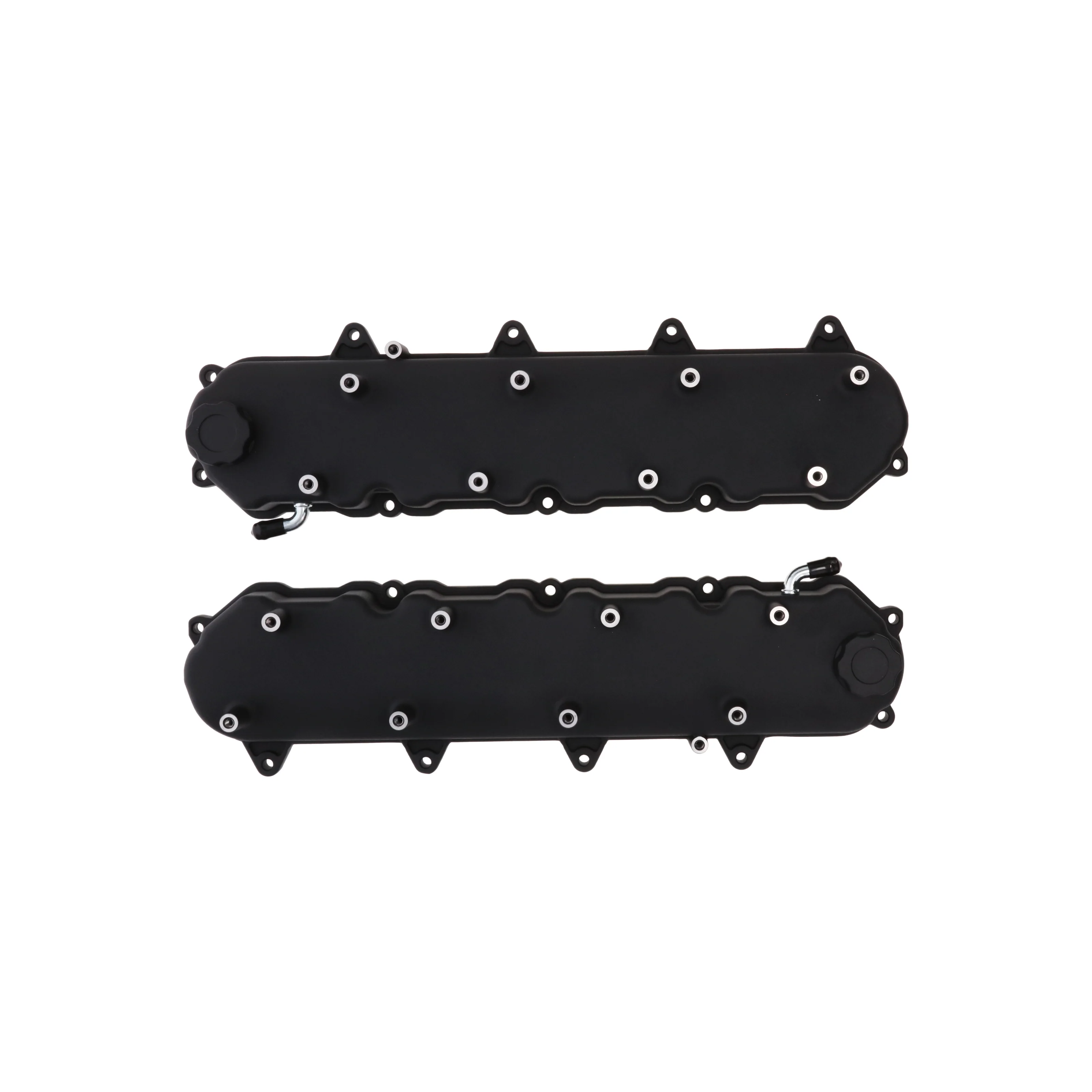 GM LT Cast Aluminum Valve Covers with Coil Mounts - Black - Image 2