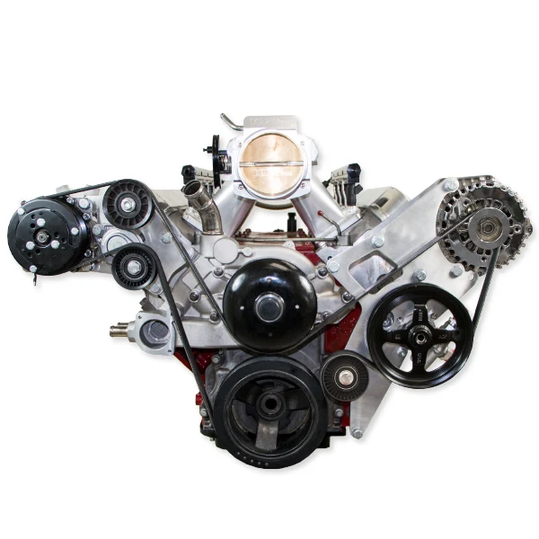 GM Truck LS Alternator & Power Steering Relocation Bracket - Black - Image 2